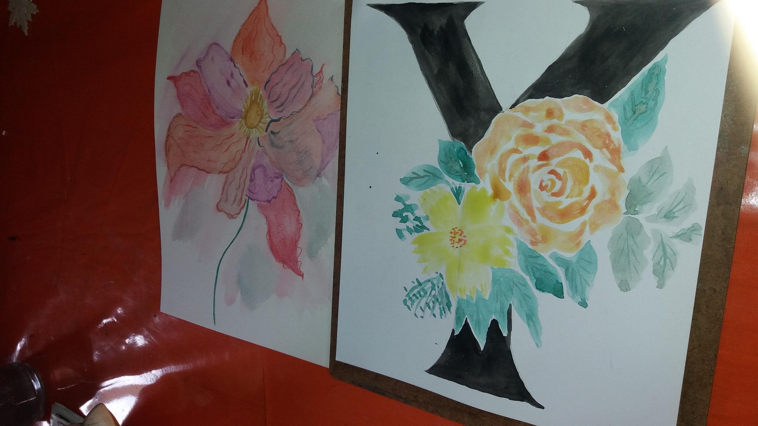 Letters and flowers - image 1 - student project