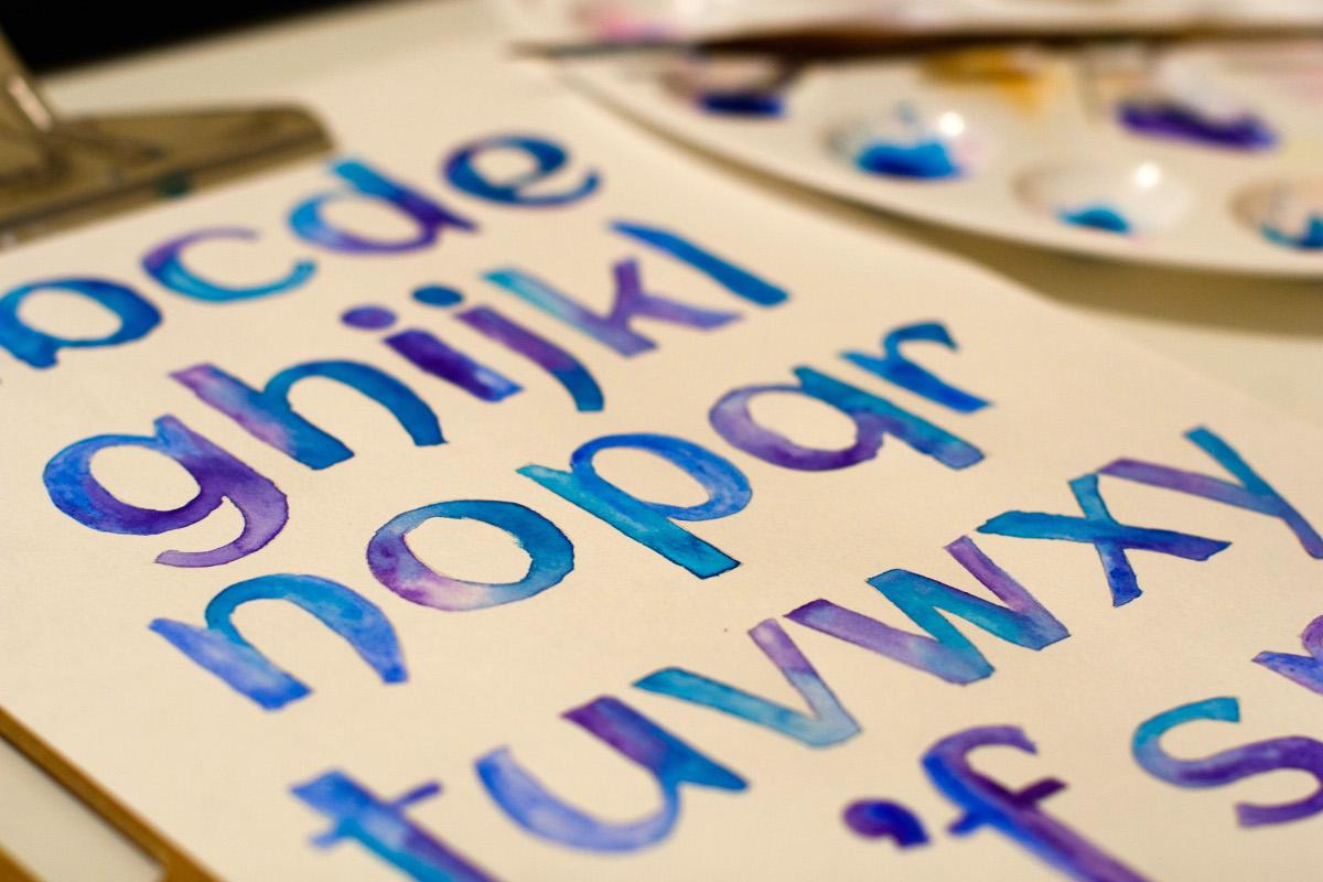 Watercolor quote - image 2 - student project