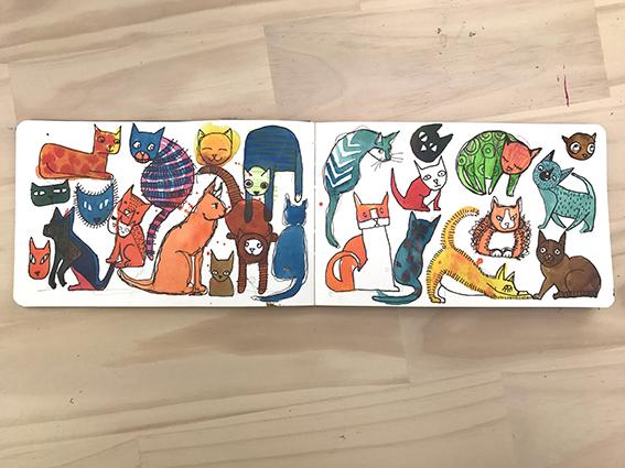 sketch book...cats and kittens - image 1 - student project