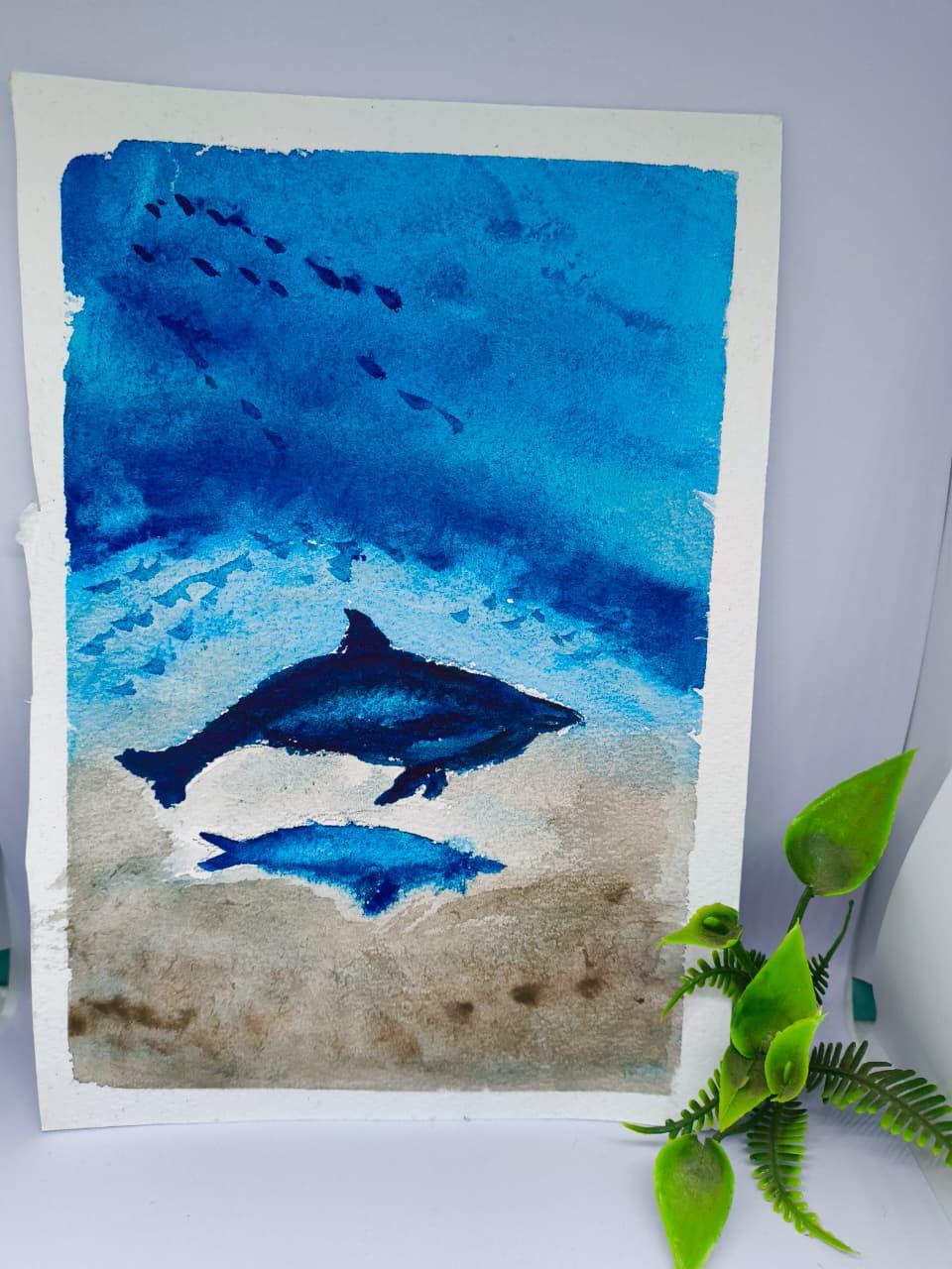 Underwater dolphin - image 1 - student project