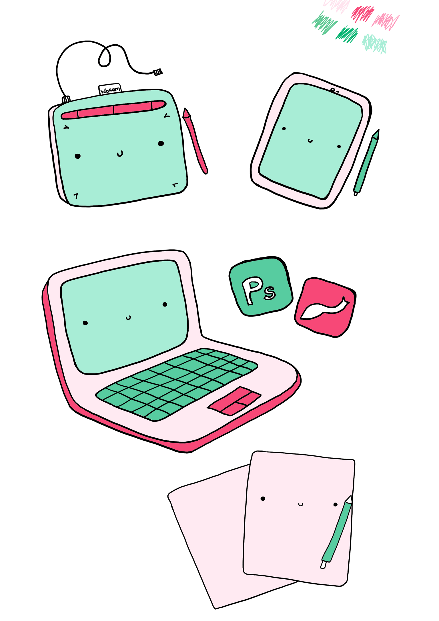 First digital illustration - image 2 - student project