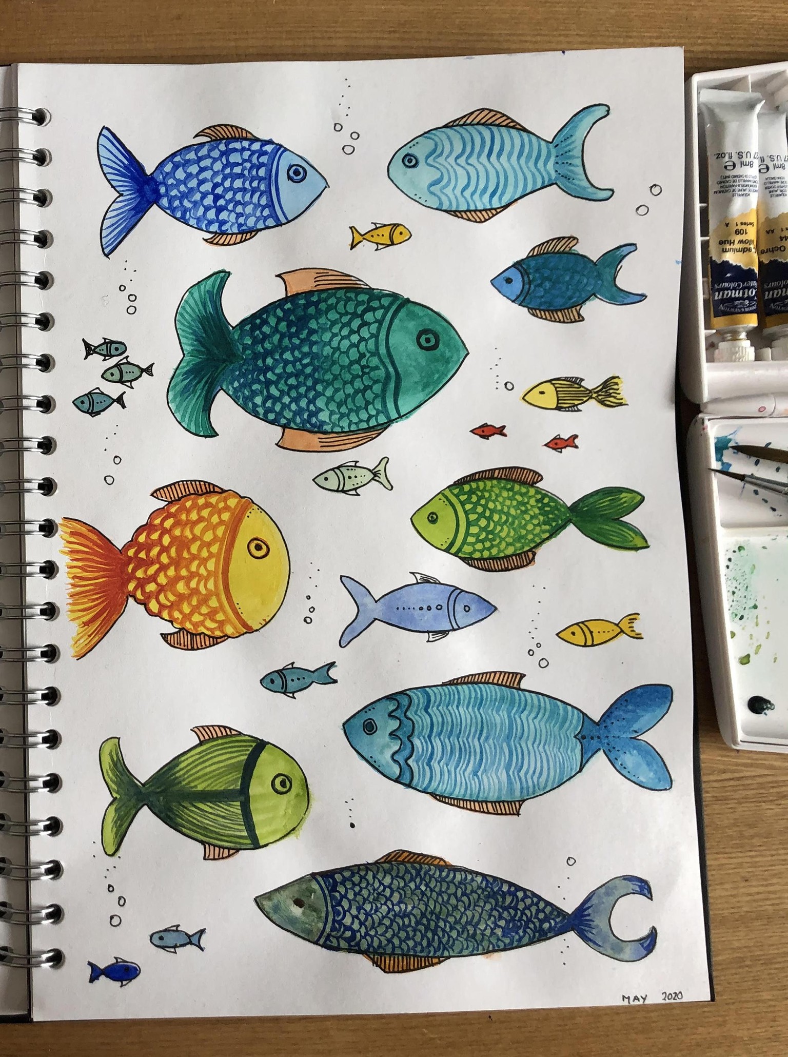 Watercolour practices - image 1 - student project