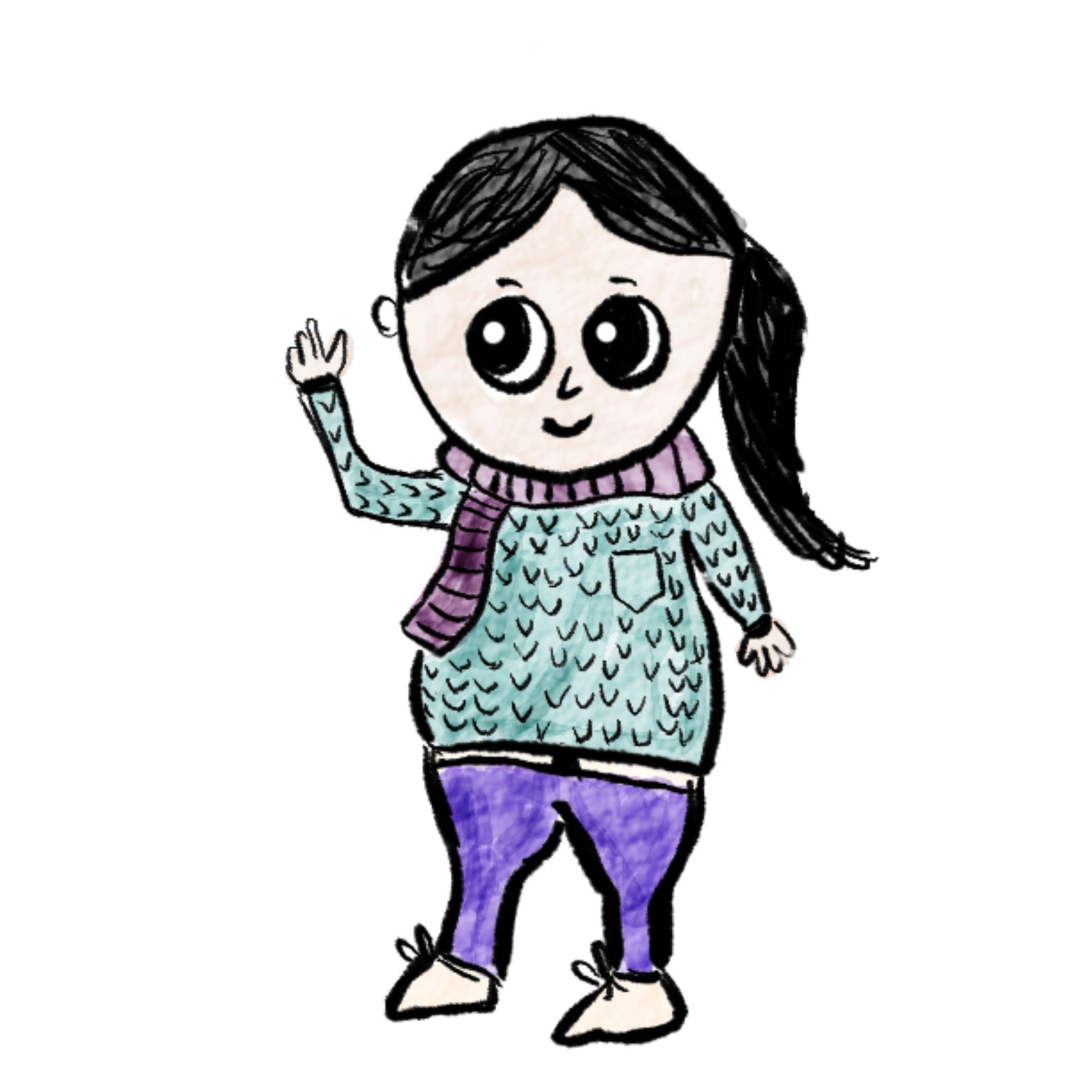 Cute girl - image 1 - student project