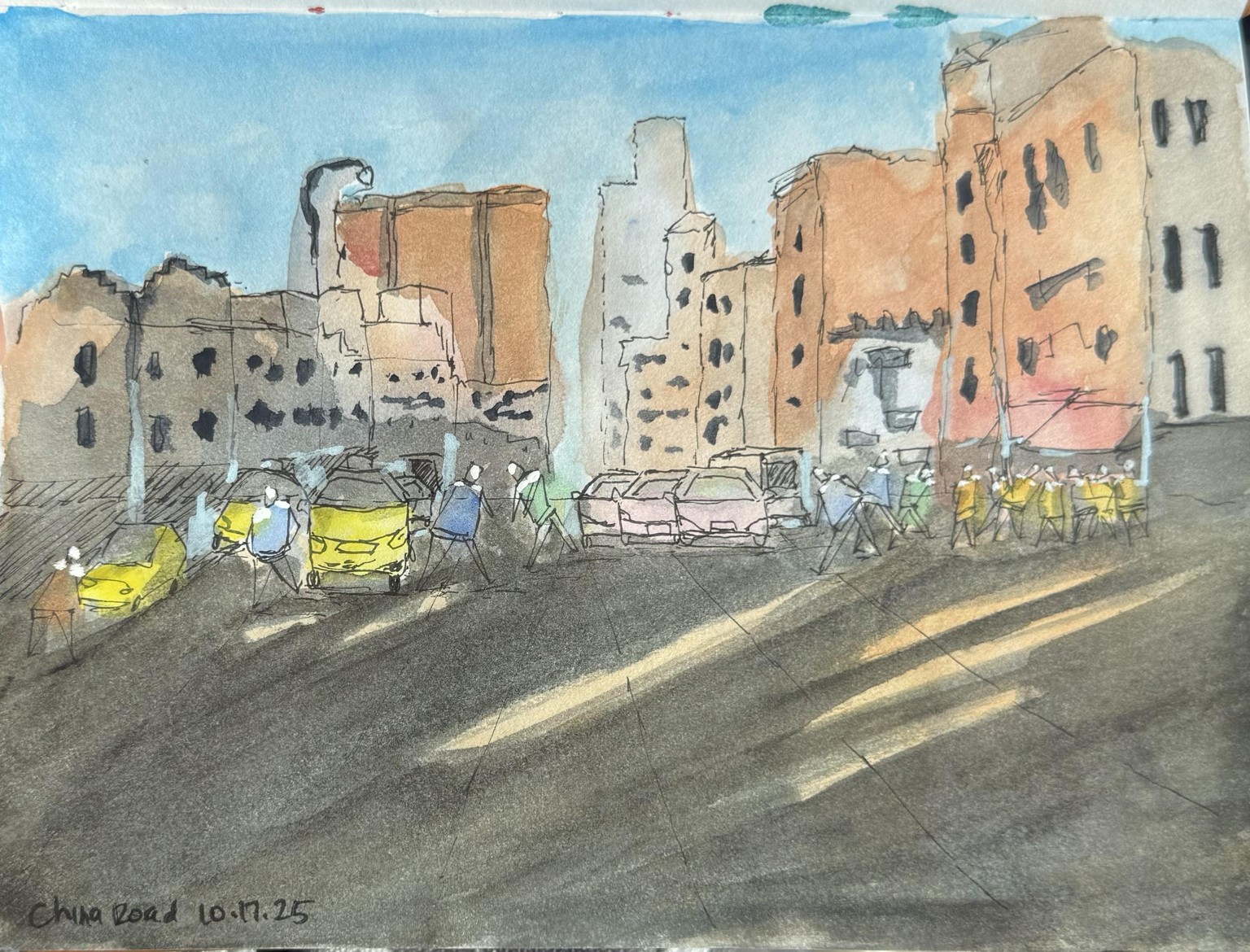 Urban sketching - image 2 - student project