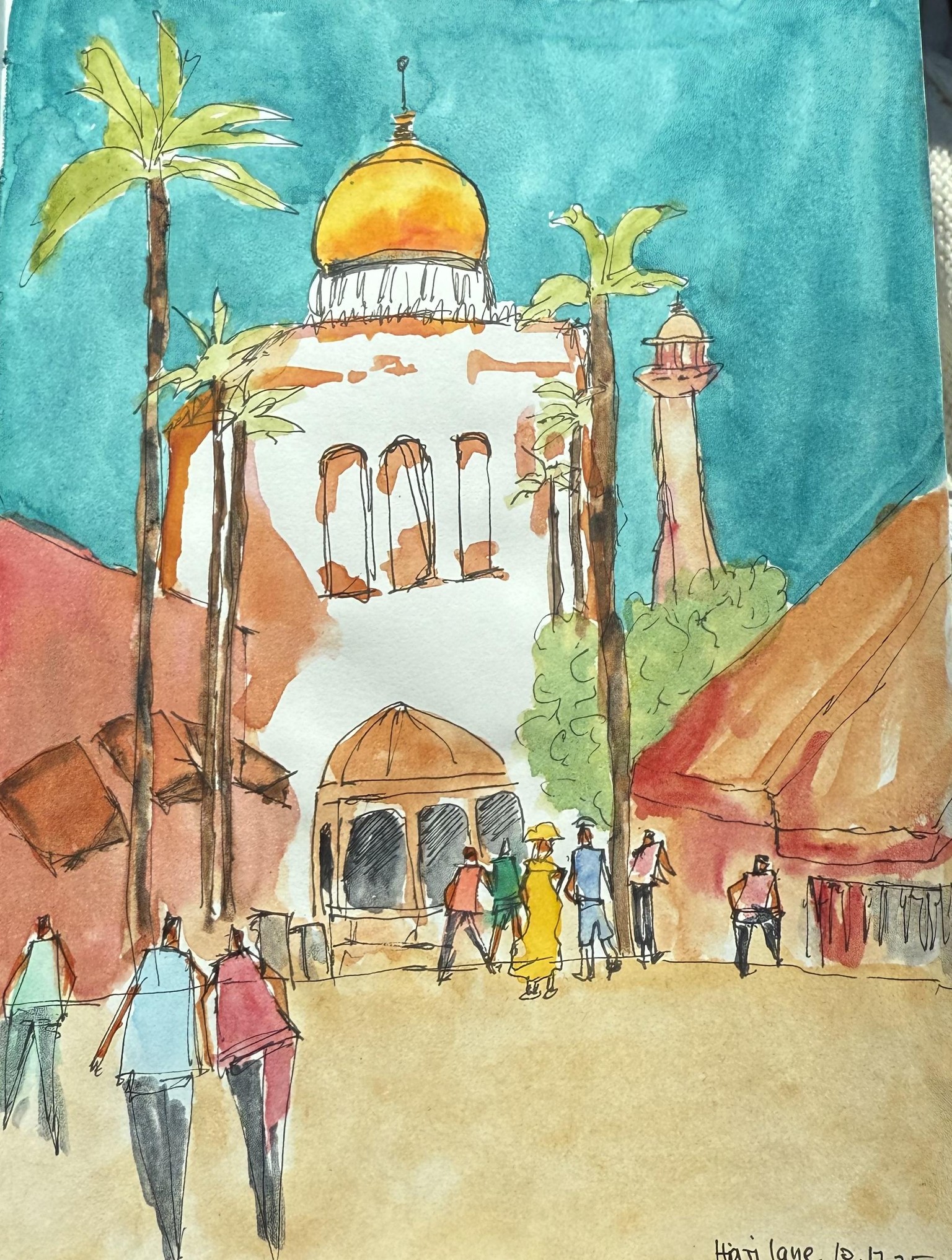 Urban sketching - image 3 - student project