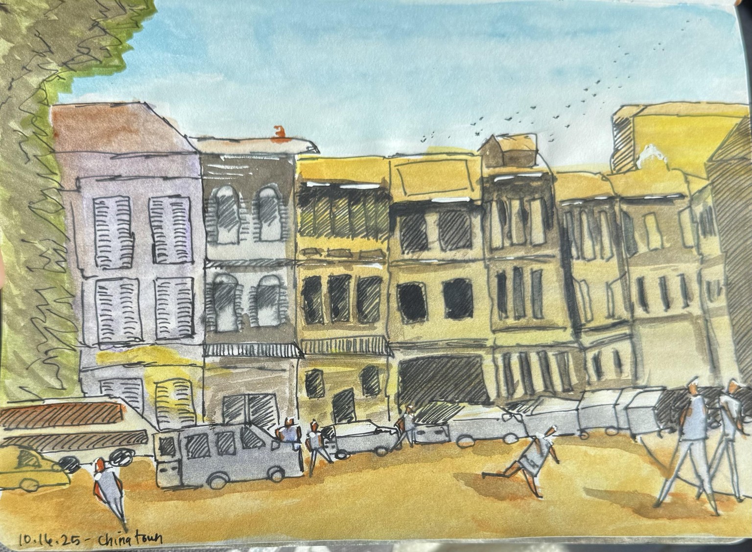 Urban sketching - image 1 - student project