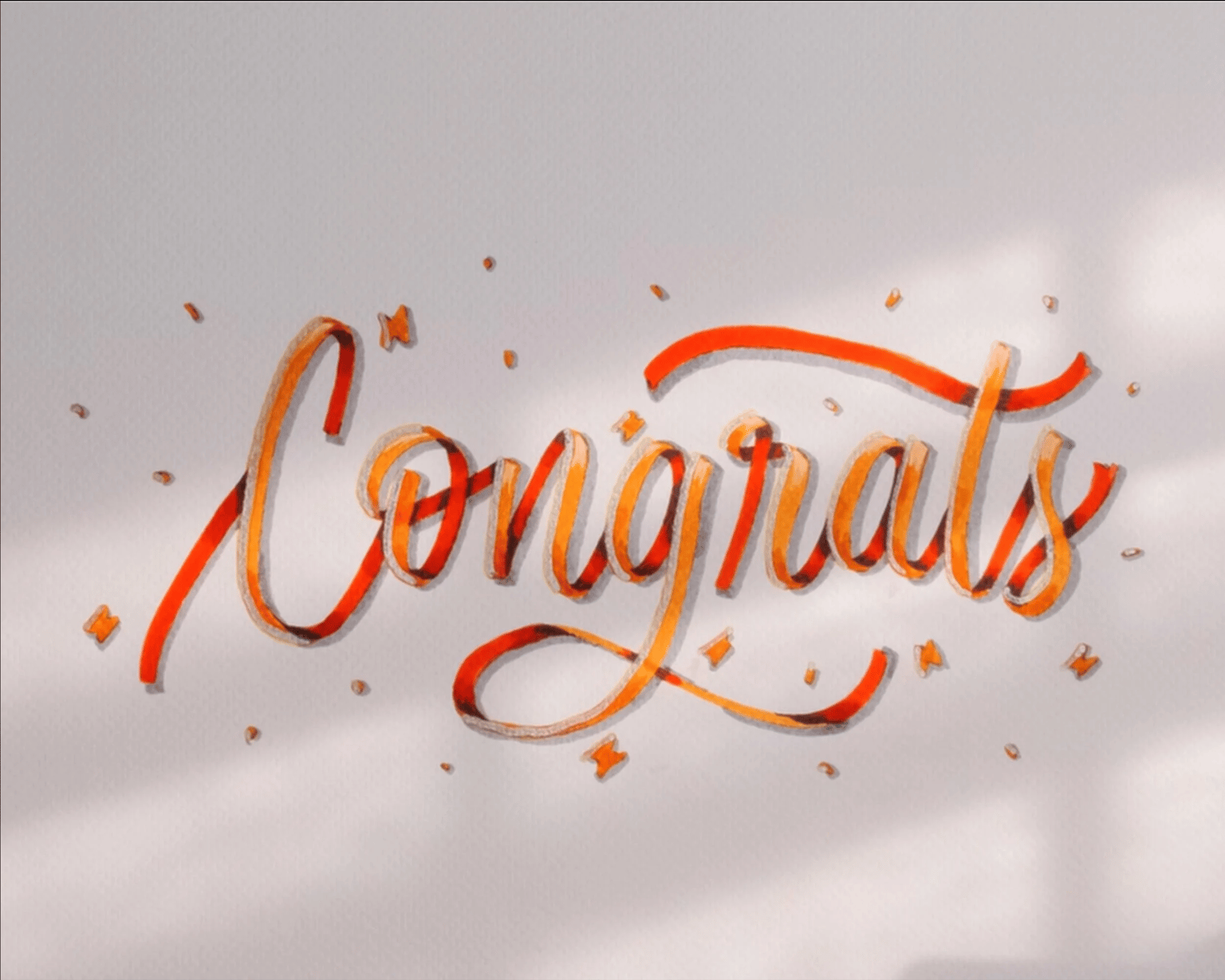 Ribbon Lettering - image 3 - student project