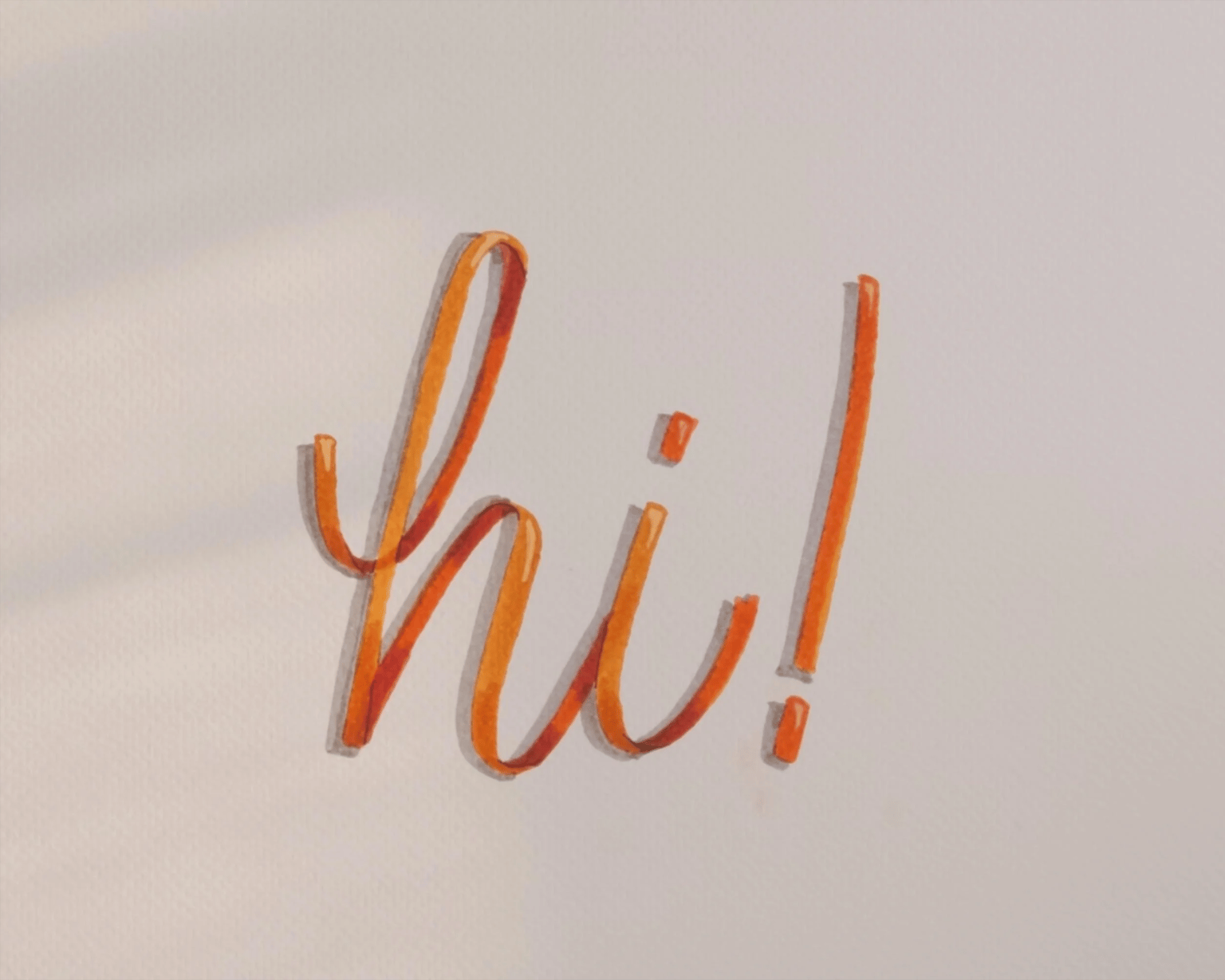 Ribbon Lettering - image 2 - student project
