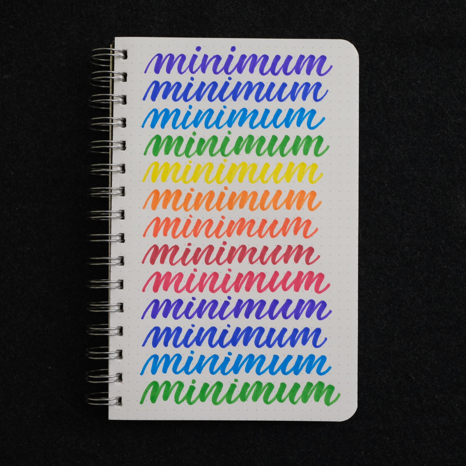 My favourite word in brush pen calligraphy - image 1 - student project
