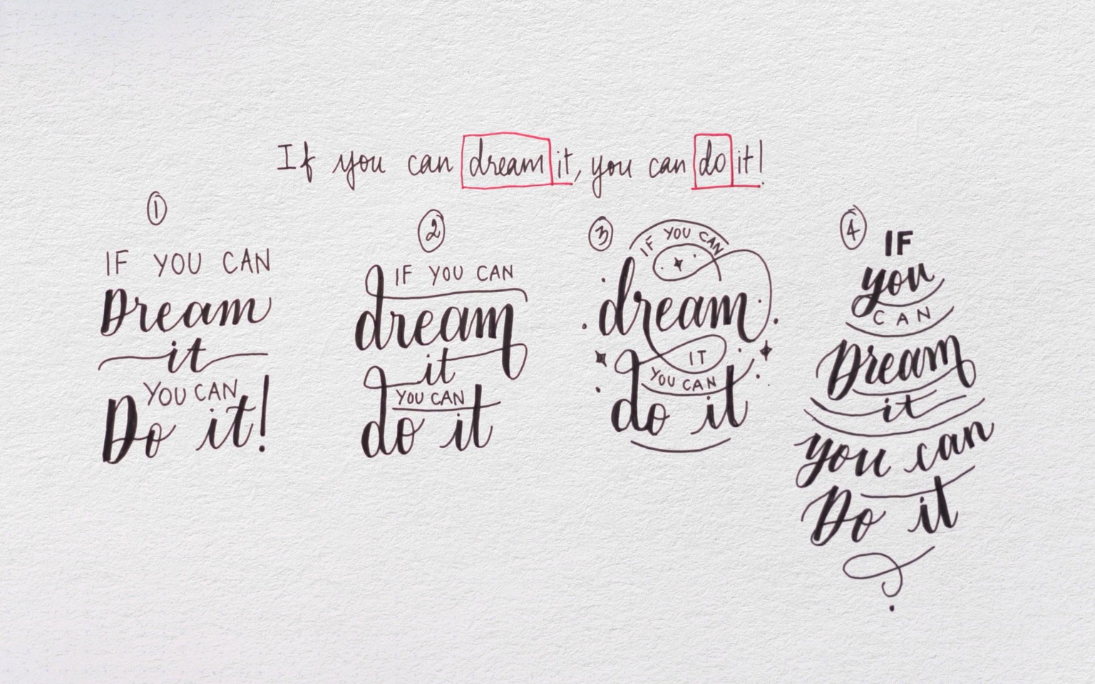 My 7 Day Handlettering Challenge Progress - image 2 - student project