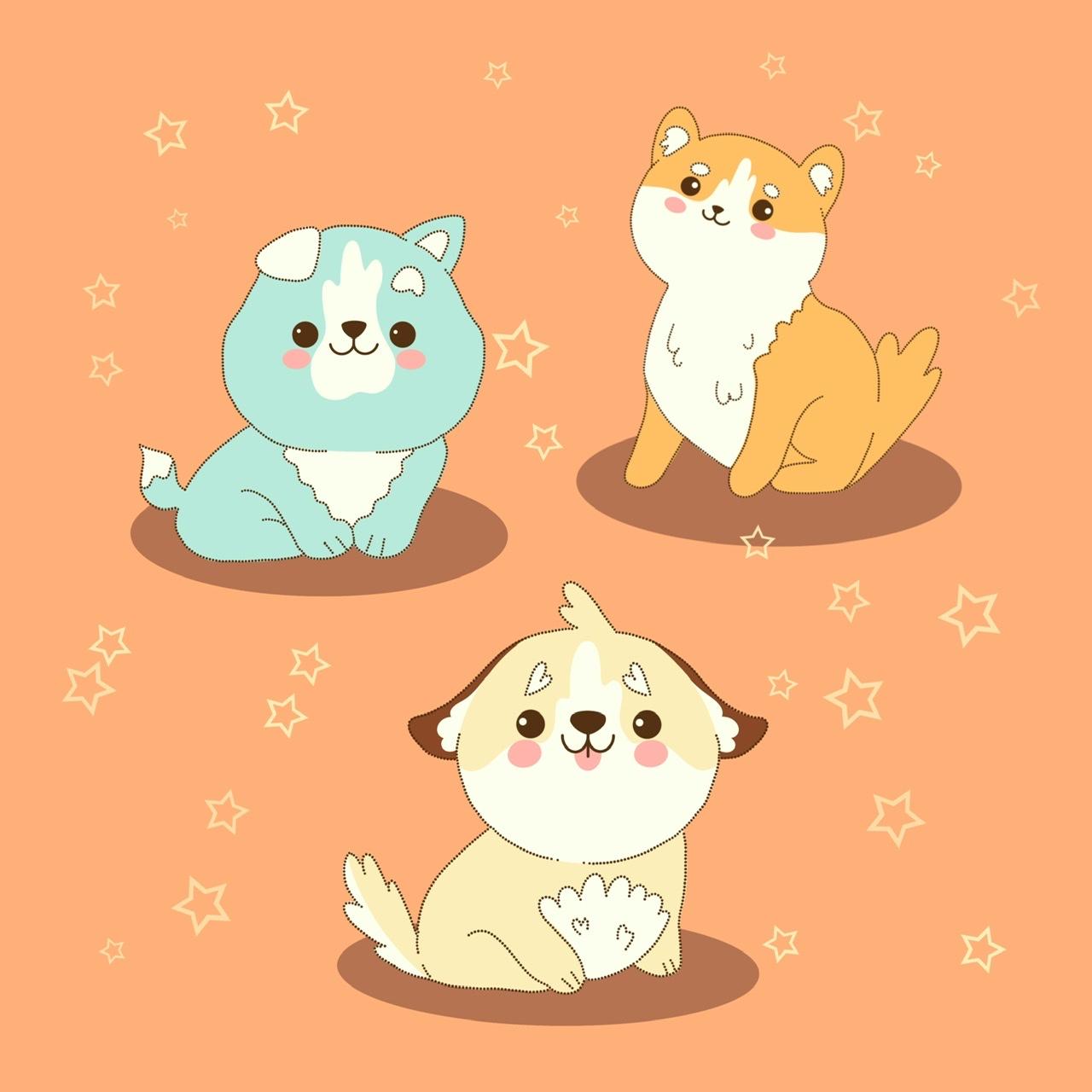 Cute Puppy Characters - image 1 - student project
