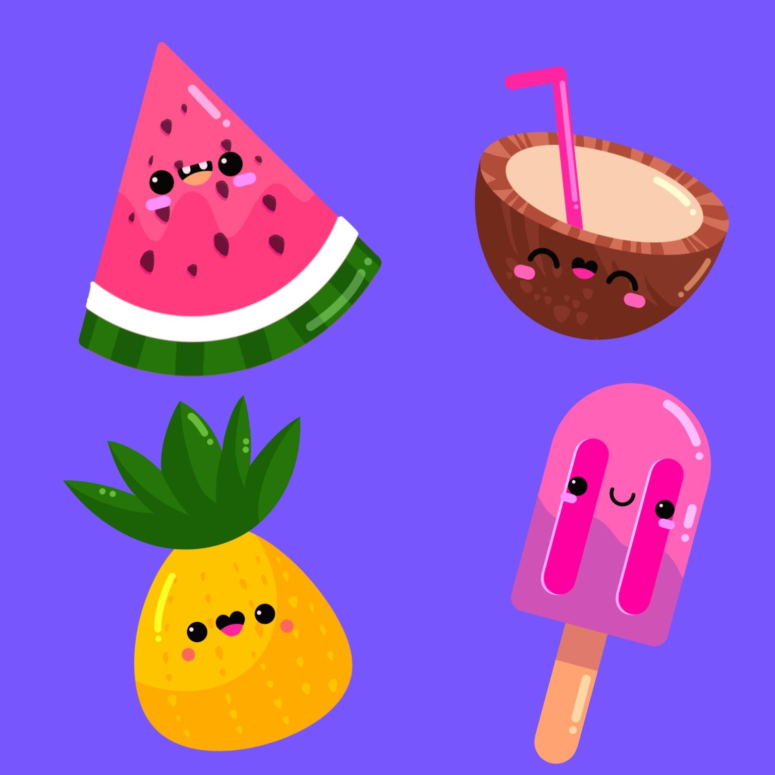 Summer Food Characters - image 1 - student project