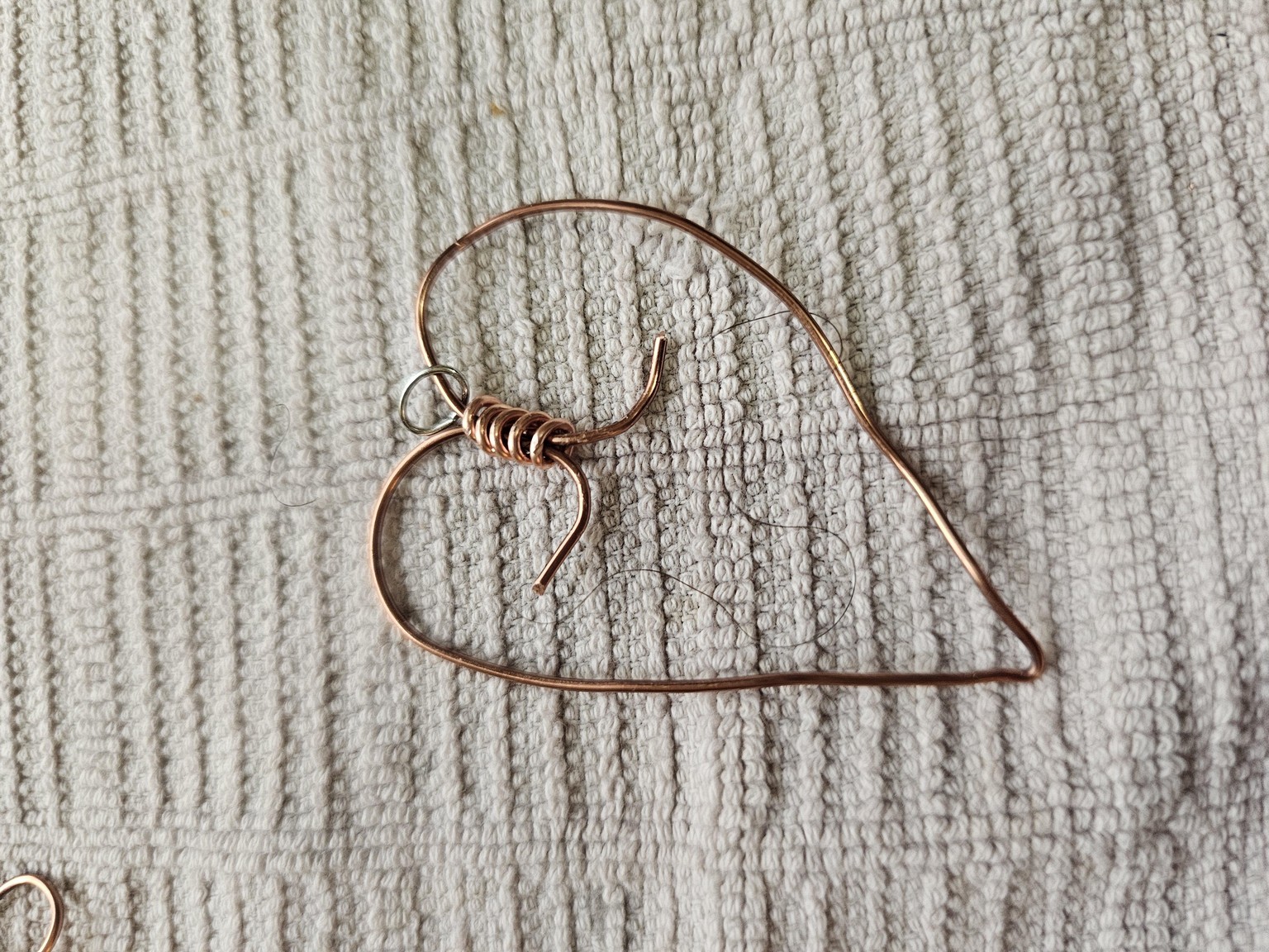Flower pendant, heart pendant and wire wrapped stone - image 1 - student project