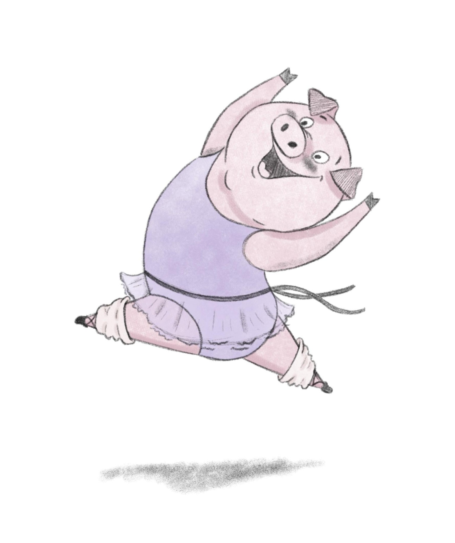 Dancing Pig Personality illustration - image 1 - student project