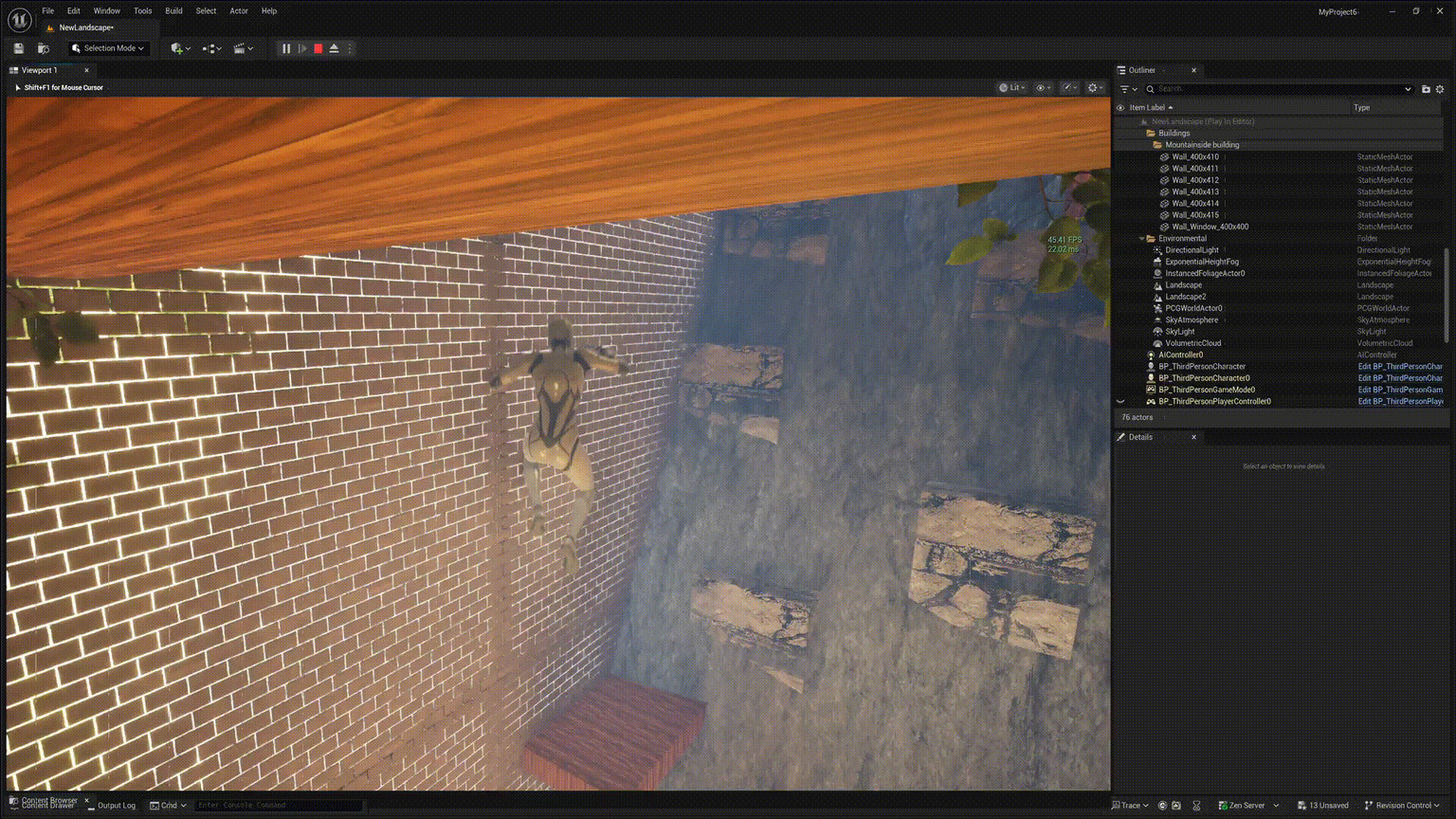 Mountainside Platformer - image 2 - student project