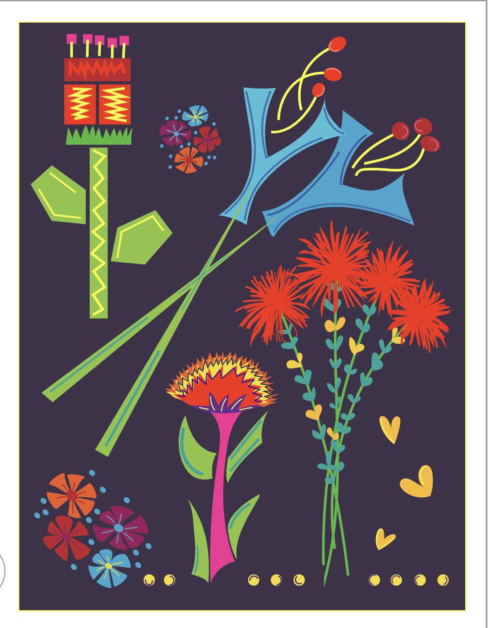 Blocky flowers - image 1 - student project