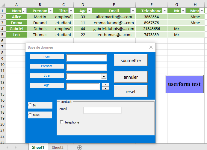 Bar d'avancement \ Select Case \ For Each-For Next-If Then \ Userform - image 1 - student project