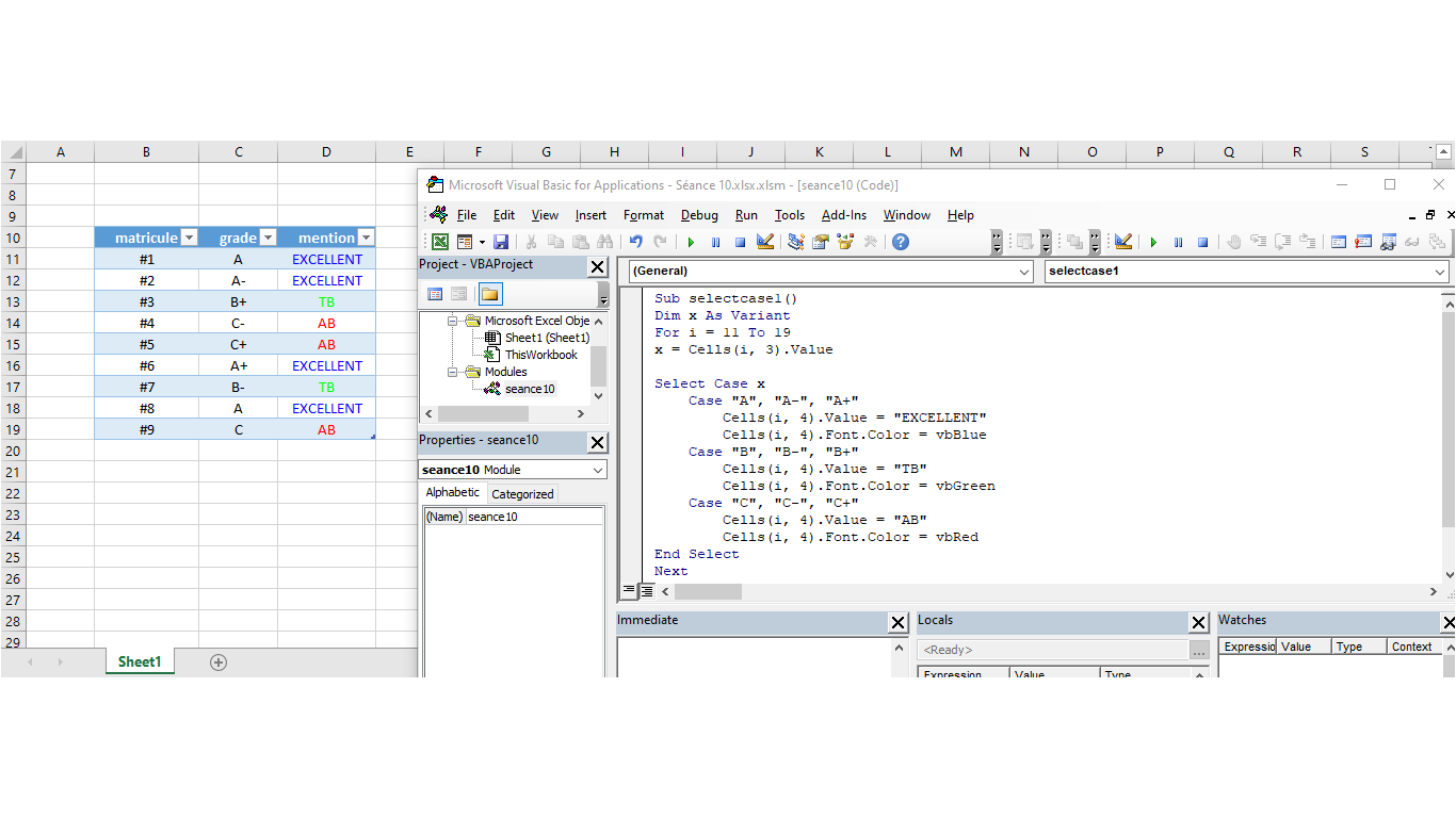 Bar d'avancement \ Select Case \ For Each-For Next-If Then \ Userform - image 2 - student project