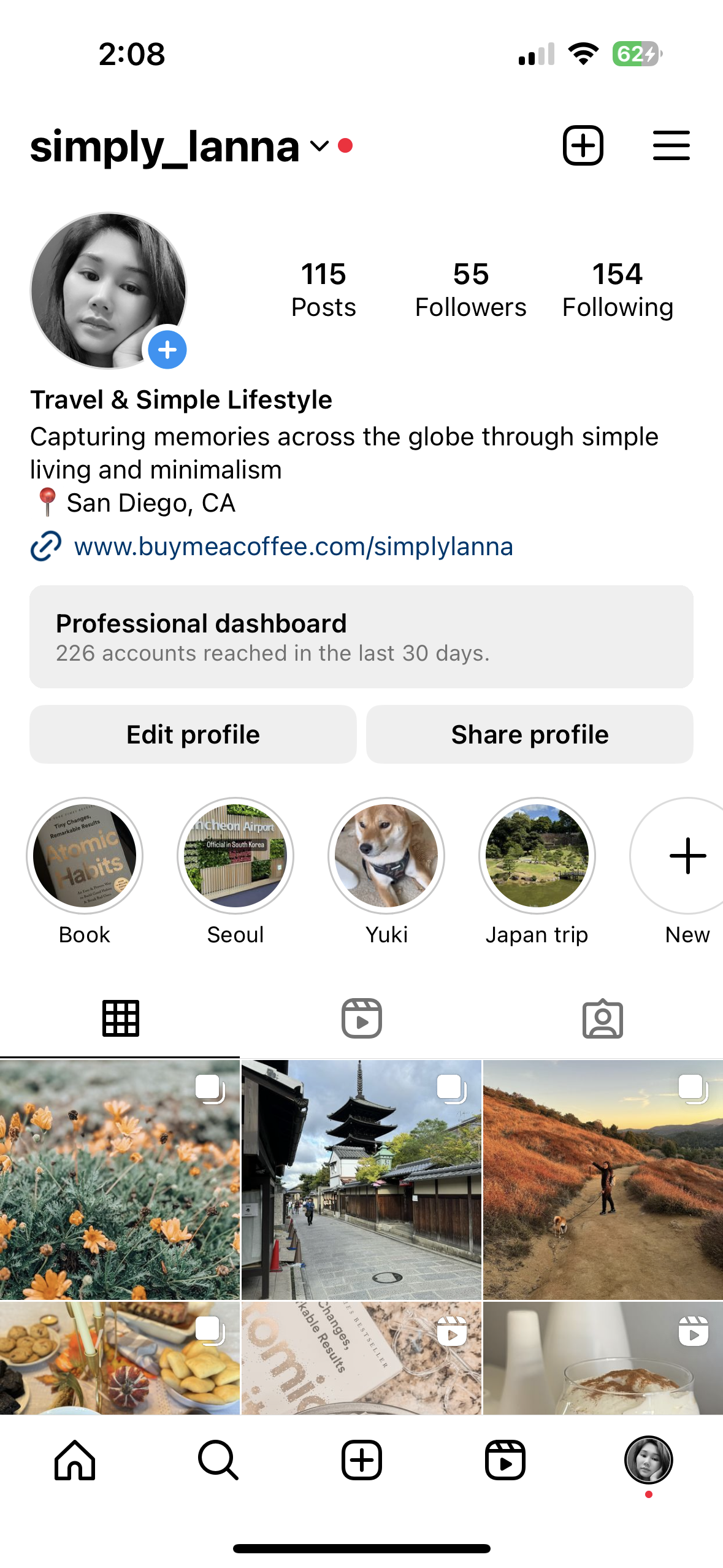 Instagram account on simple living incorporated with minimalism - image 2 - student project