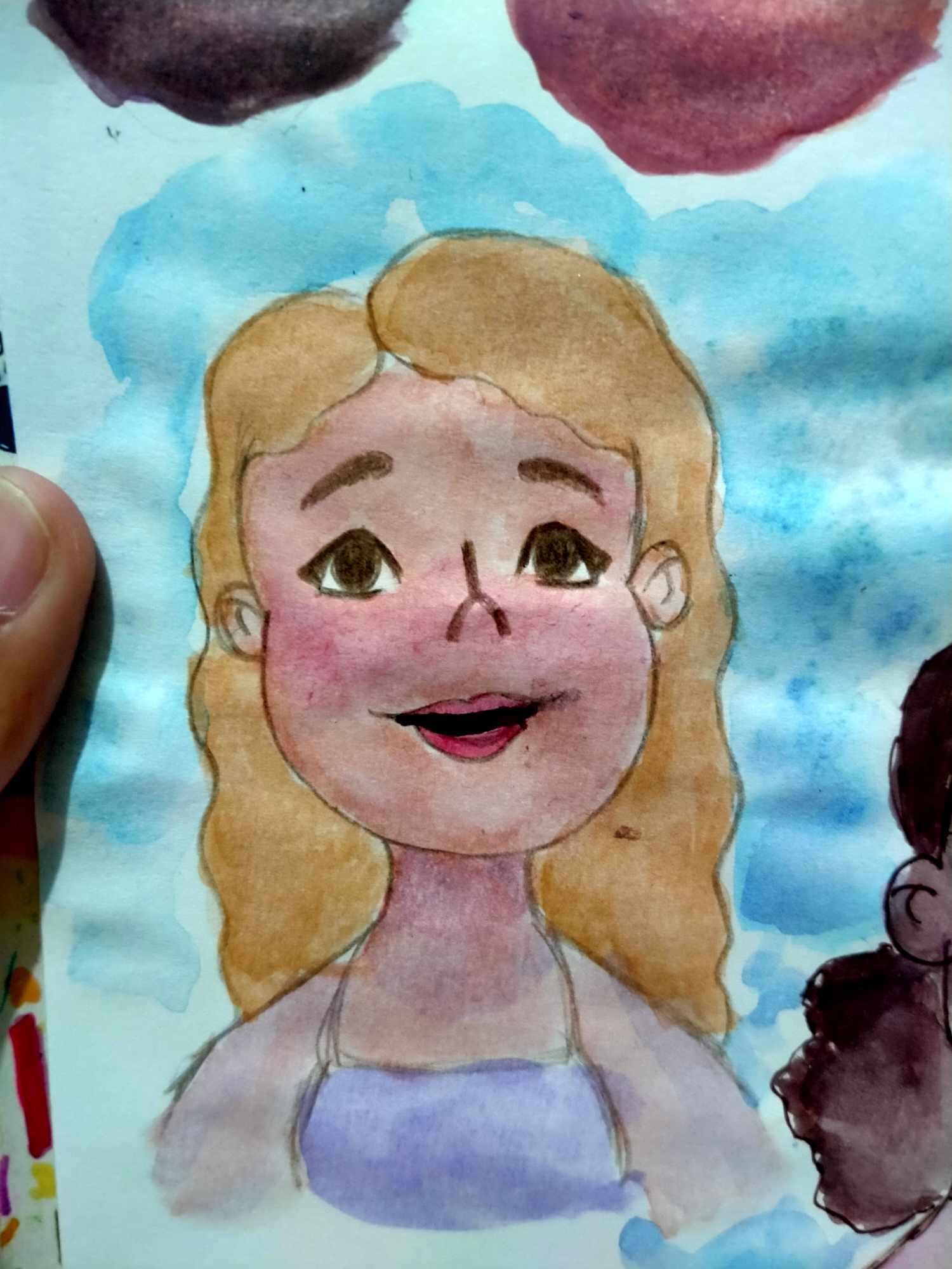 Watercolor Skin Tones Experiments - image 2 - student project