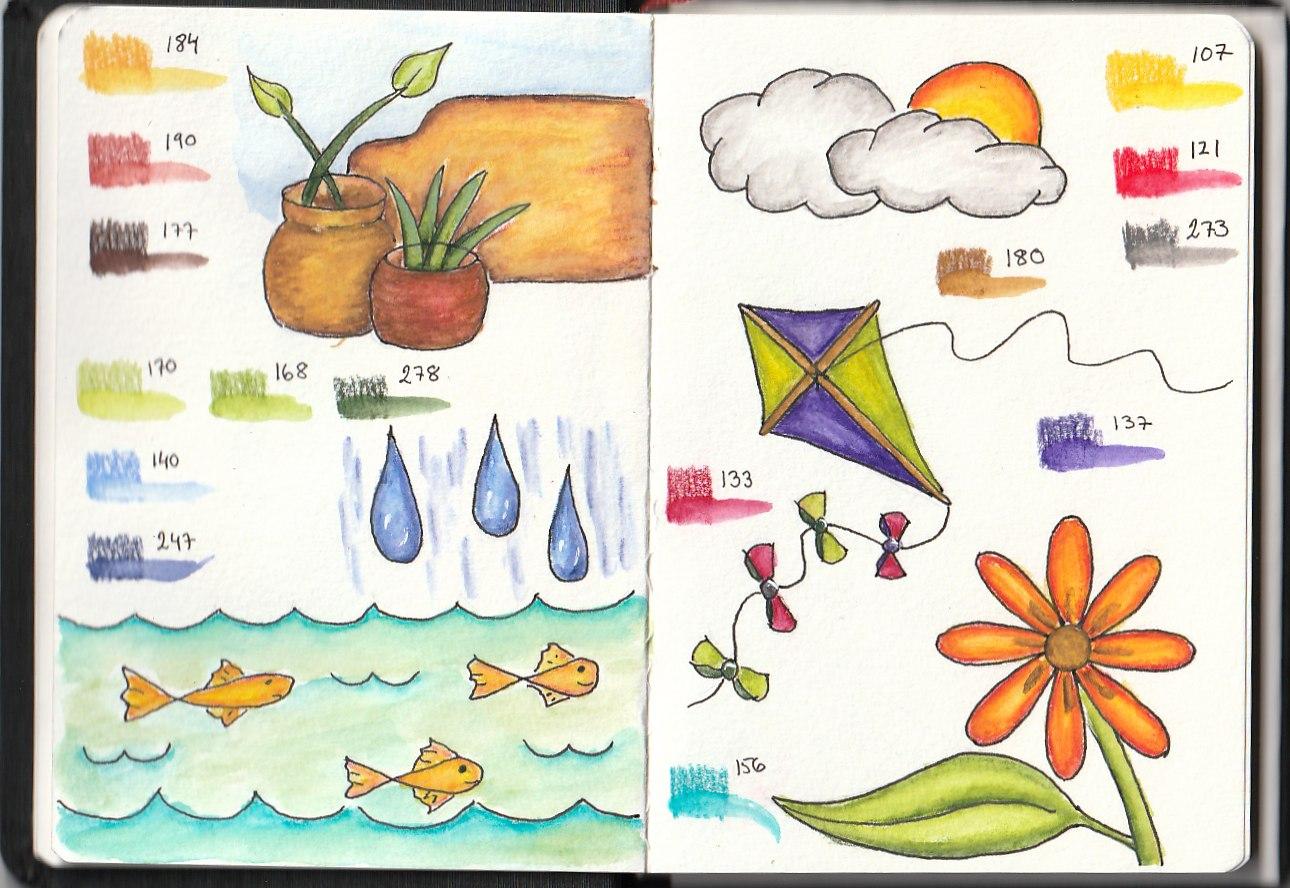 Watercolor pencil testing - image 2 - student project