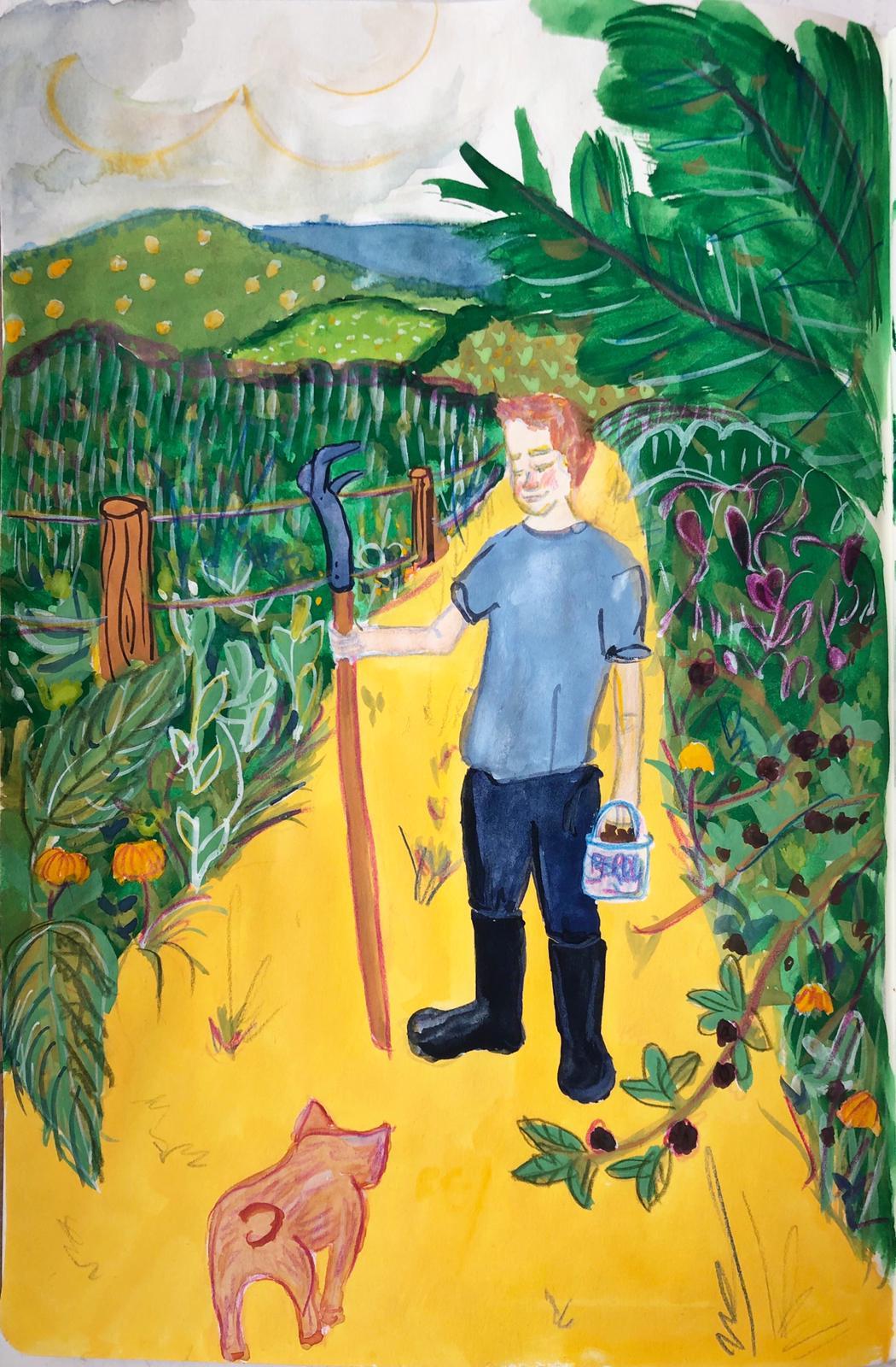 Little Piggy and the Blackberry Picker - image 1 - student project