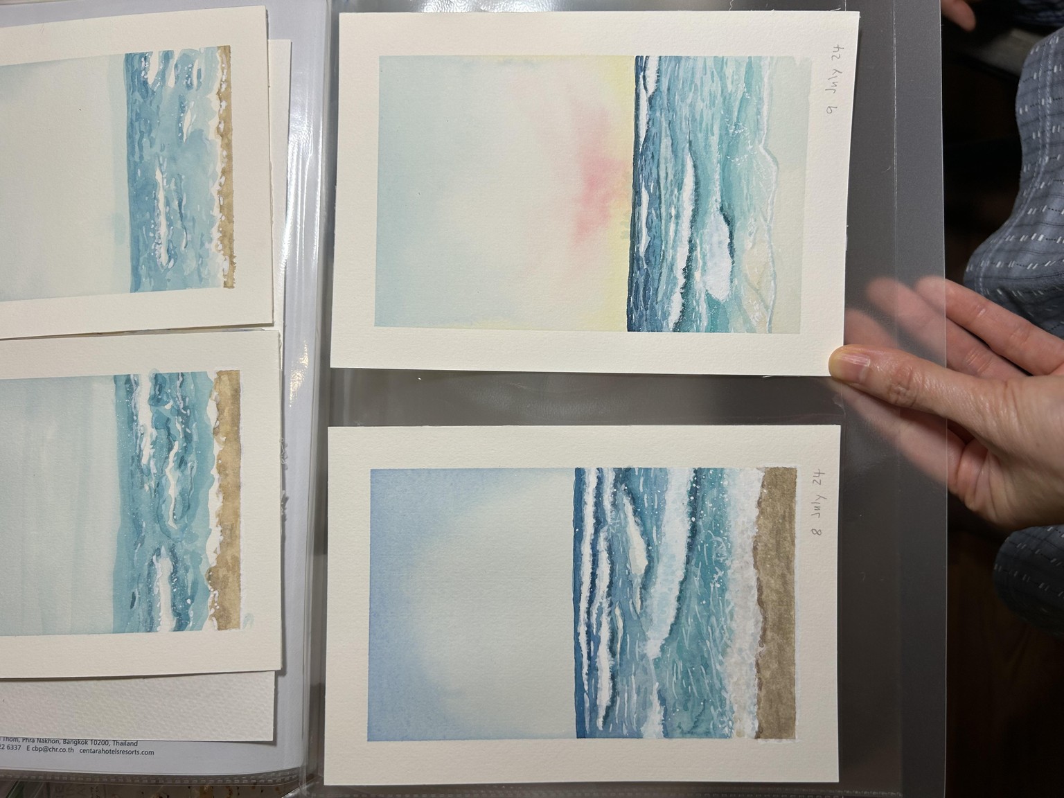My first ocean paintings - image 1 - student project