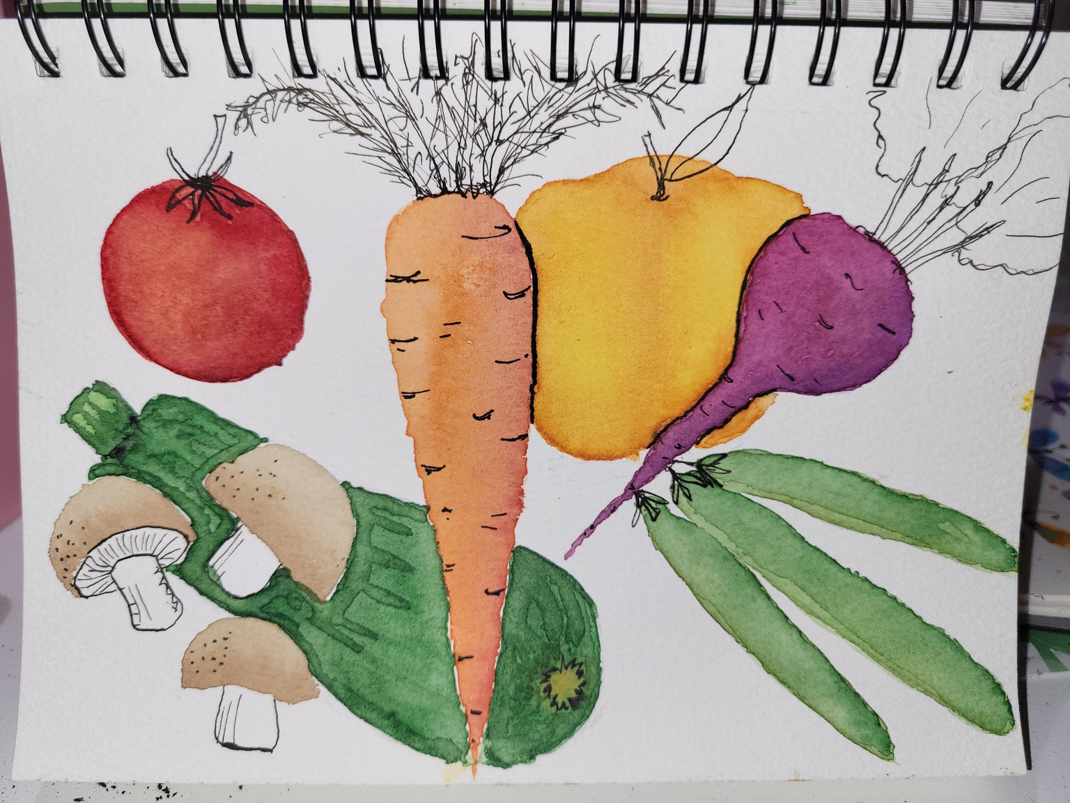Watercolor with Line - image 3 - student project