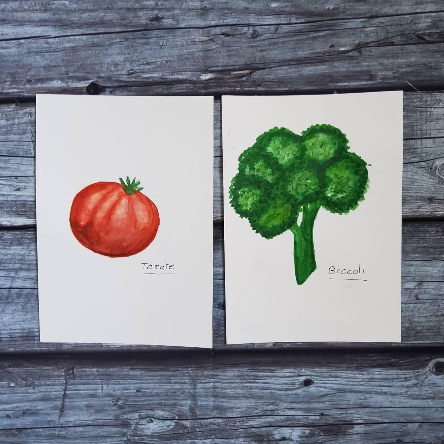 Je peins ... des légumes. - image 1 - student project