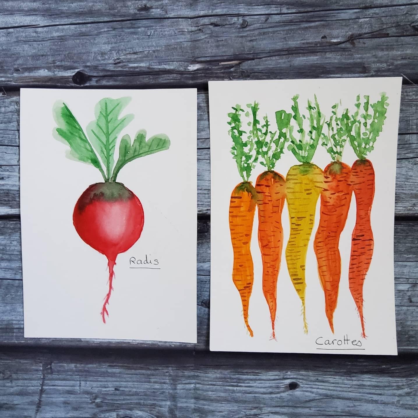 Je peins ... des légumes. - image 3 - student project