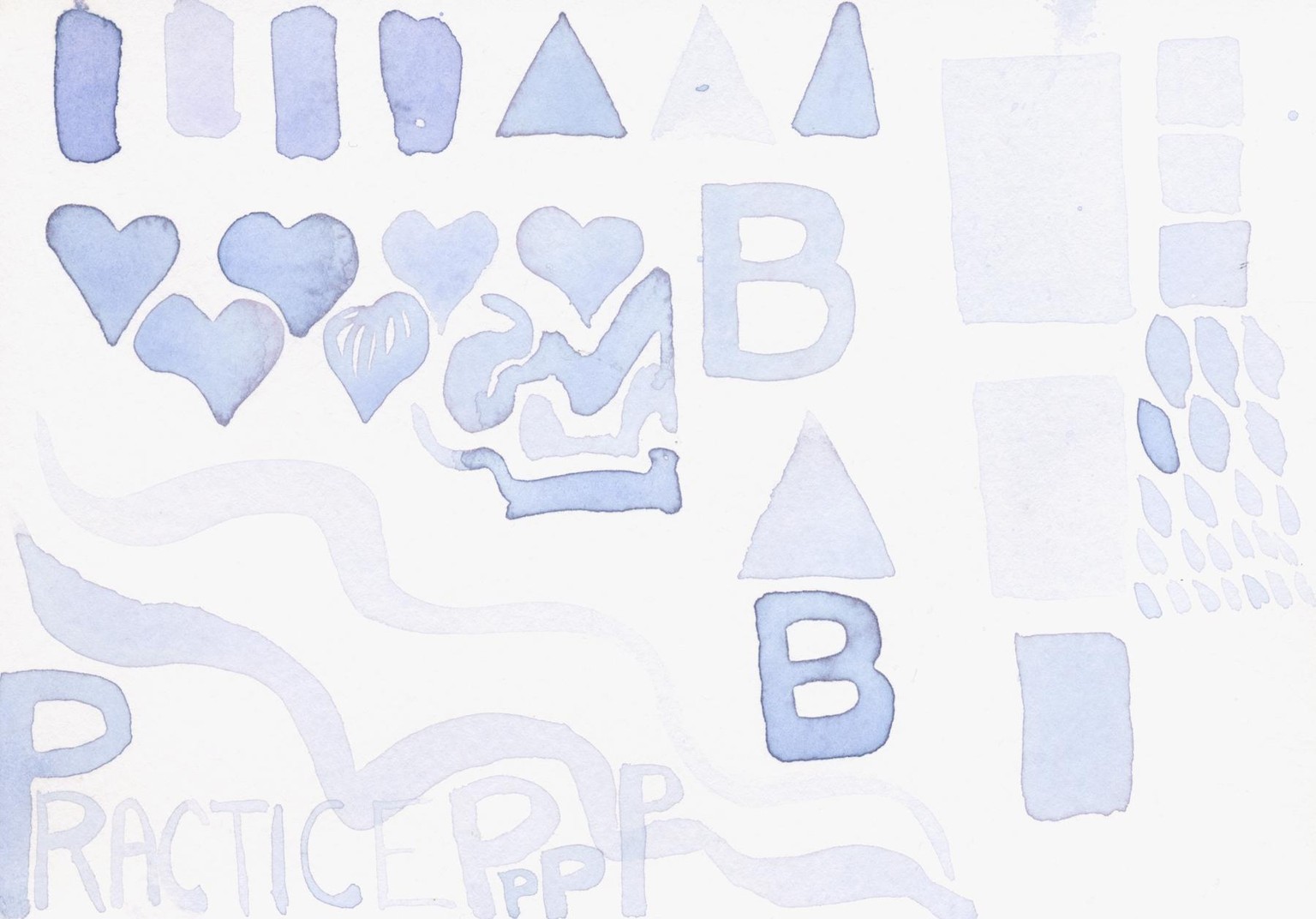 Watercolor Practice Sheets - image 1 - student project