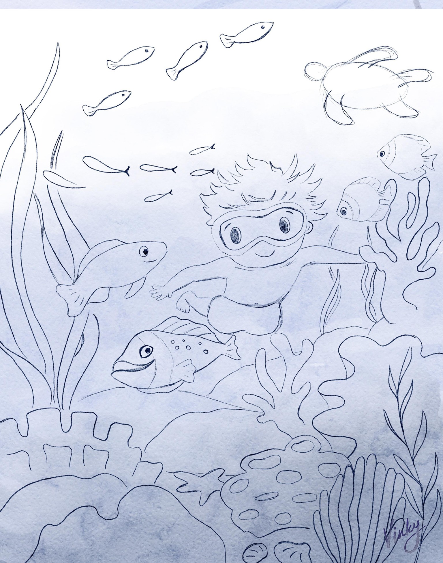 Under the sea scene - image 1 - student project