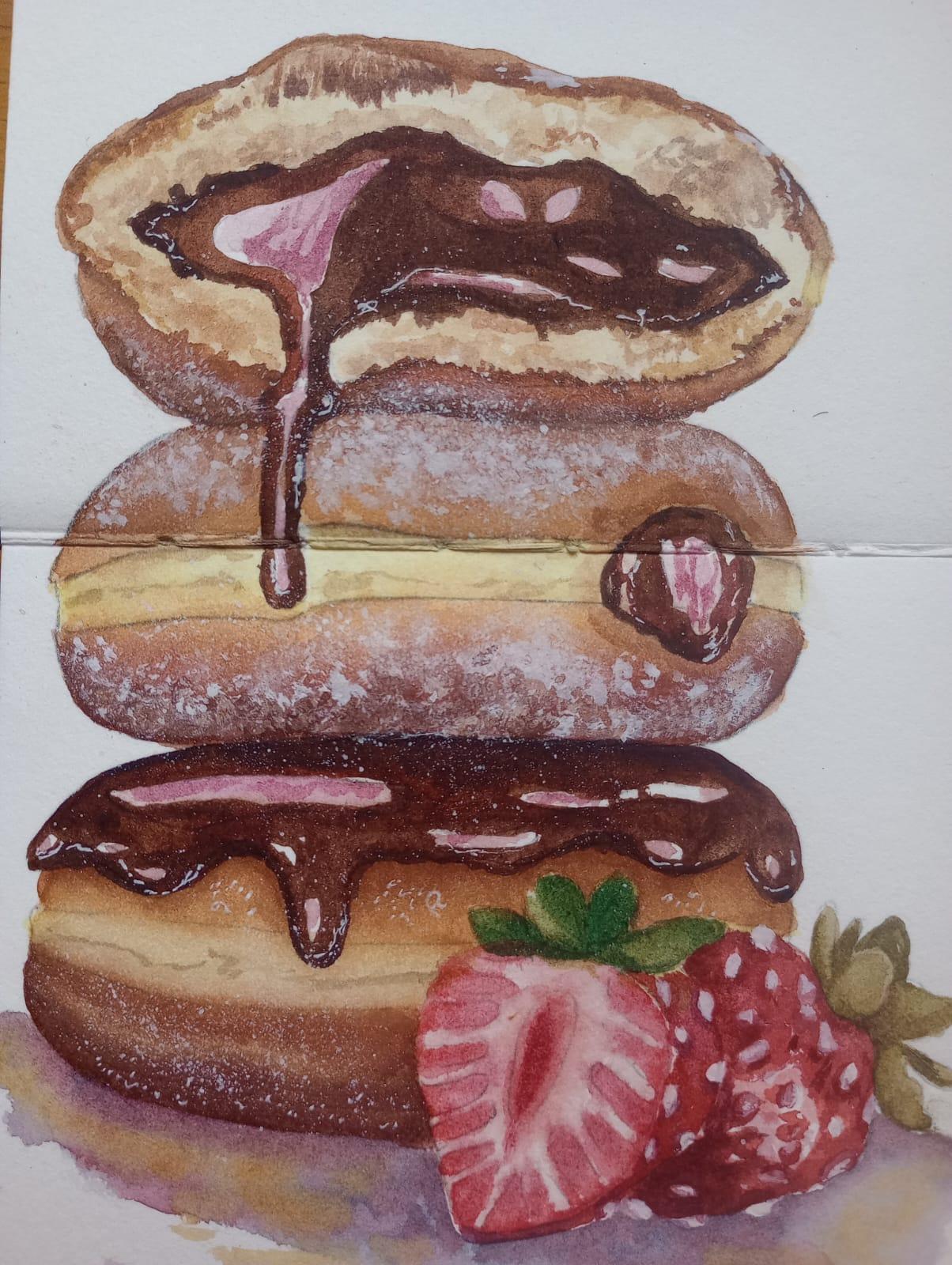 Donut com chocolate derretendo - image 1 - student project