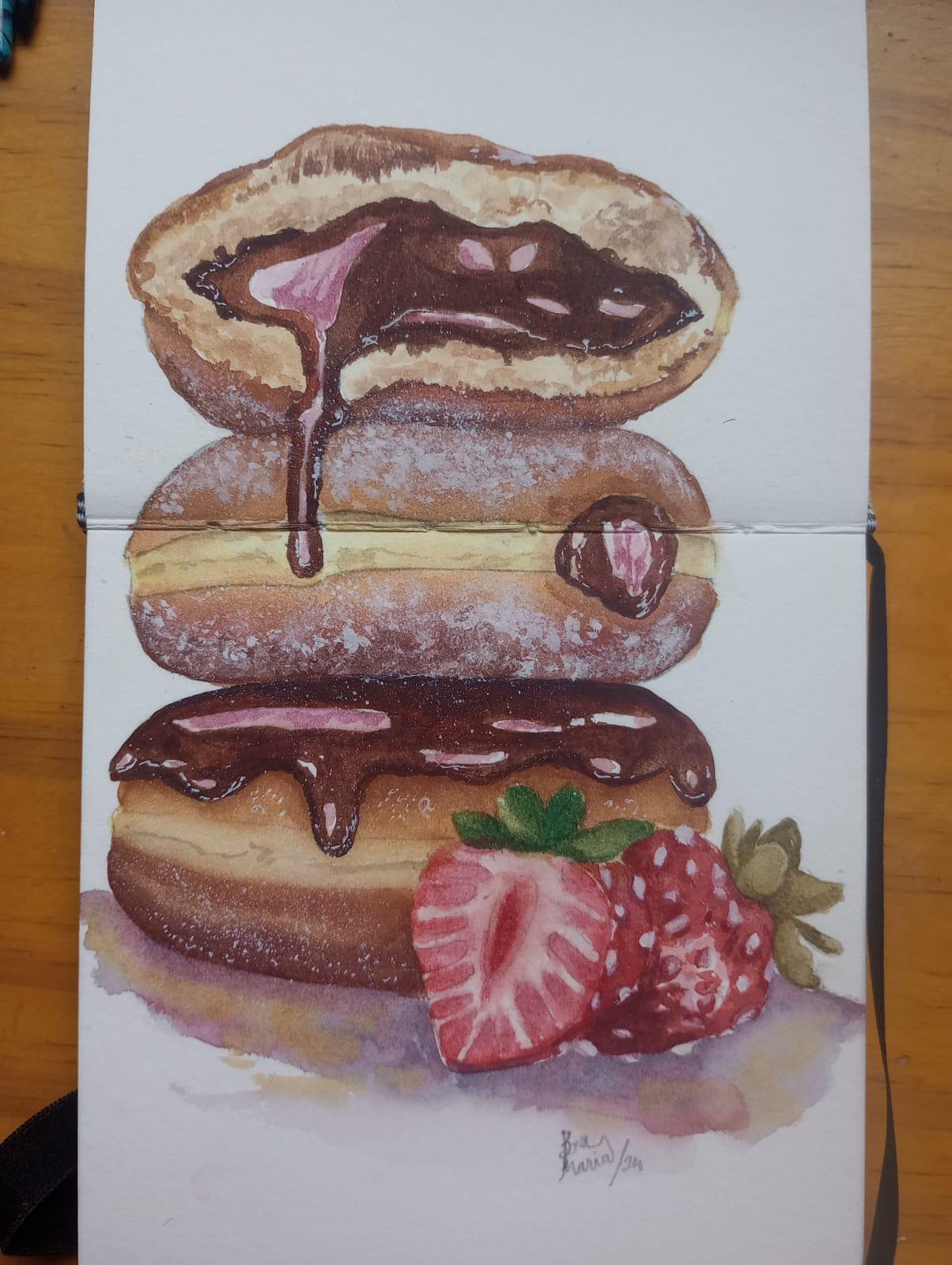 Donut com chocolate derretendo - image 2 - student project