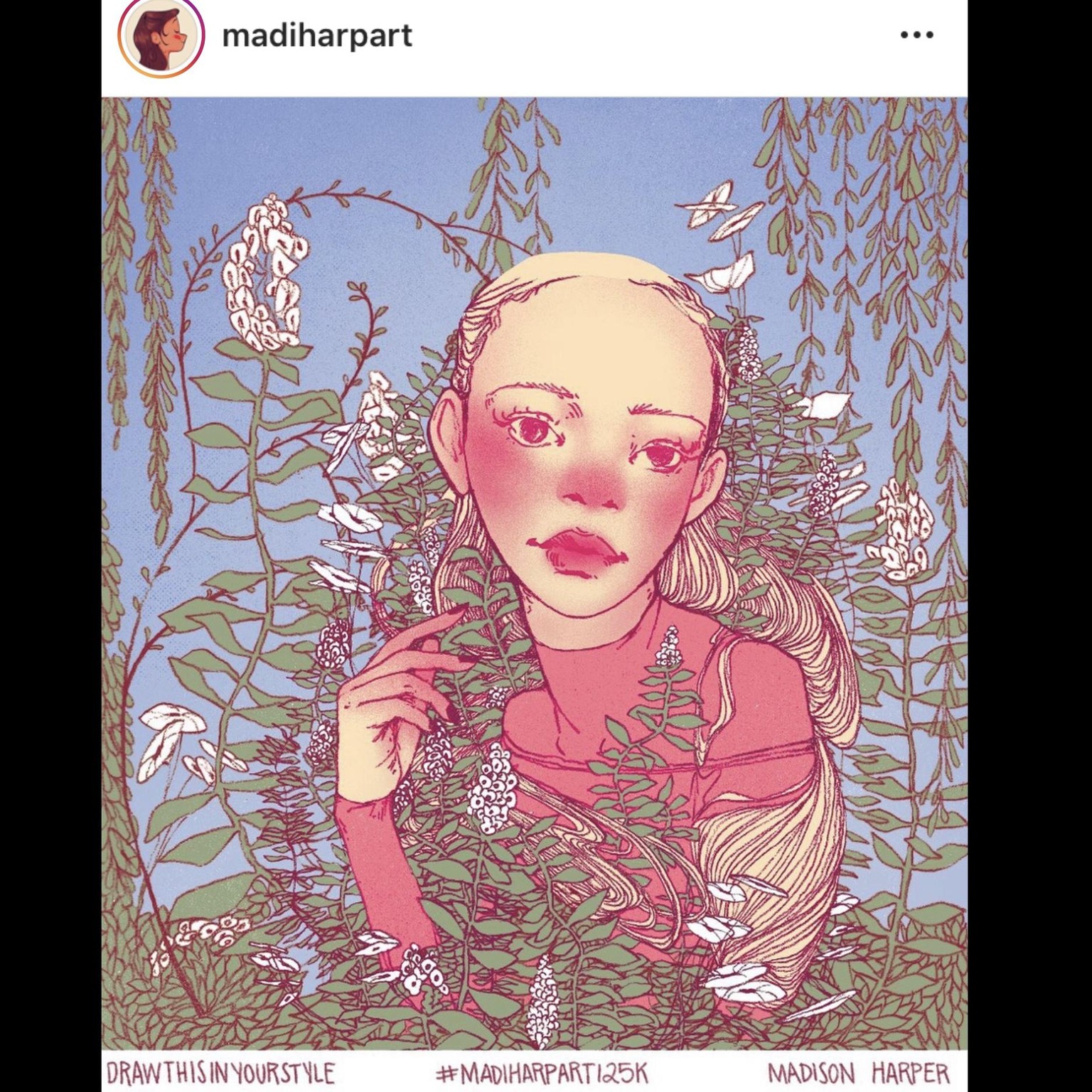 My Cut Paper version of @madiharpart125k - image 2 - student project