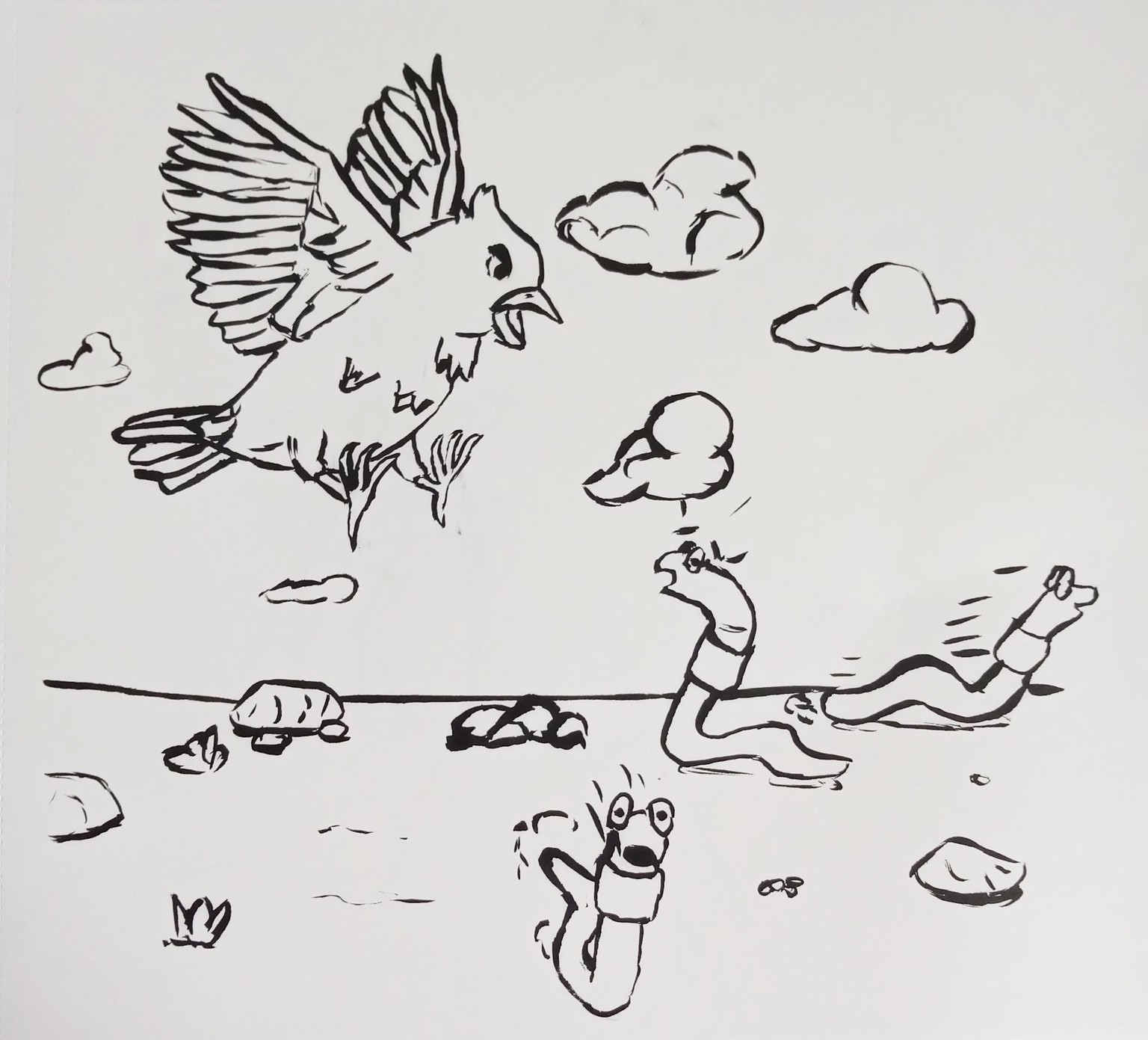 The sparrow and the worms - image 1 - student project