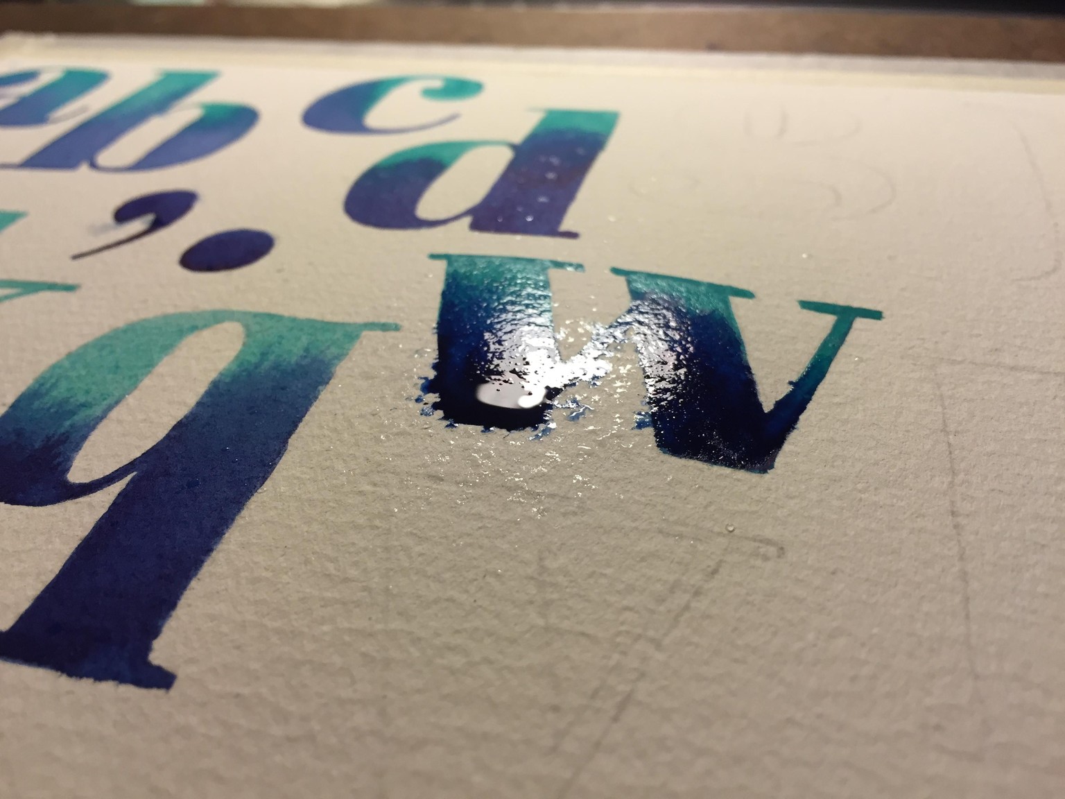 Turquoise alphabet - image 2 - student project