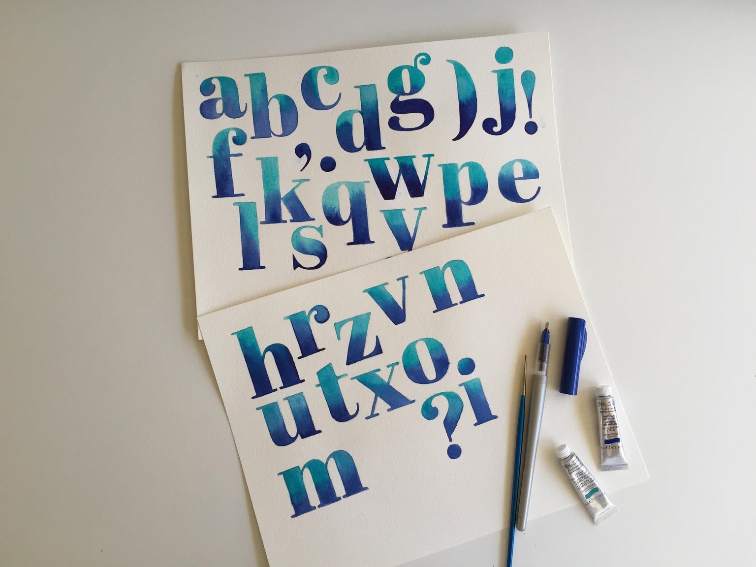 Turquoise alphabet - image 4 - student project
