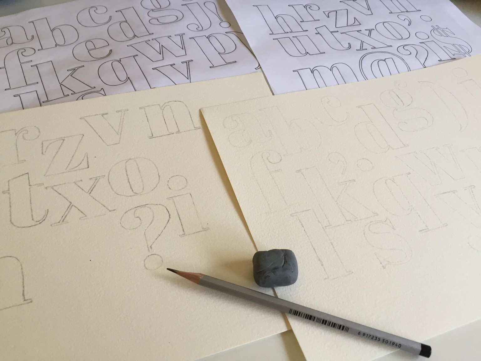 Turquoise alphabet - image 1 - student project