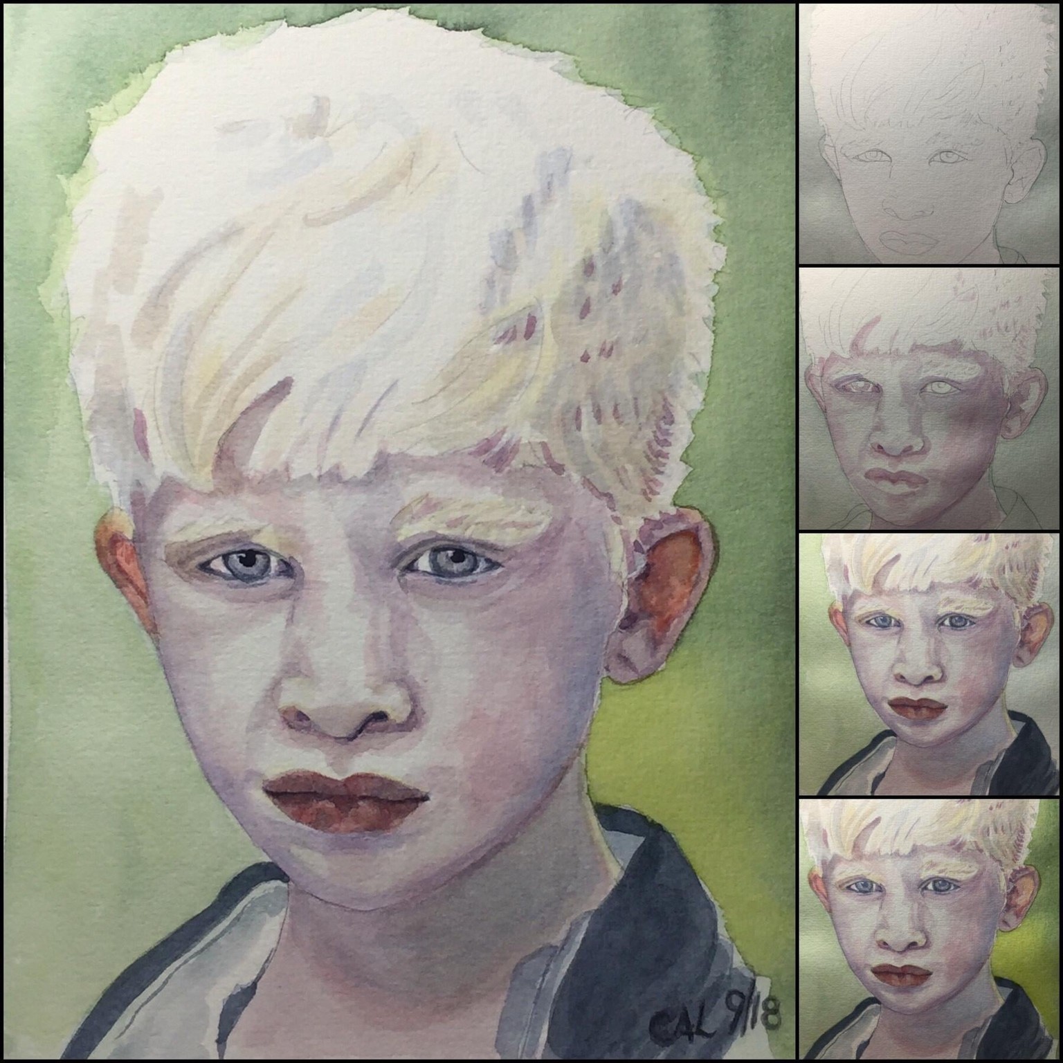 Painting portraits with layers of colors. - image 3 - student project