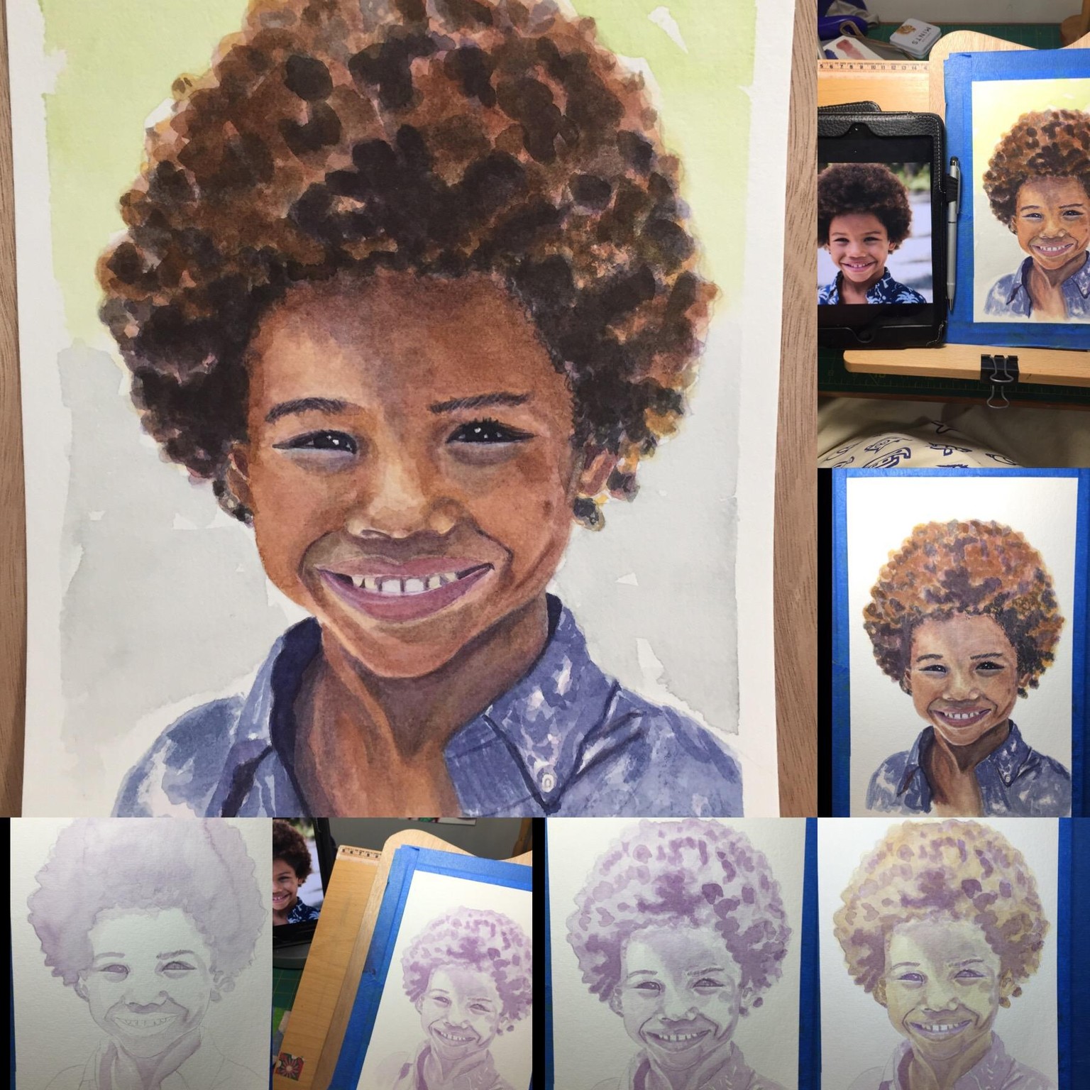 Painting portraits with layers of colors. - image 4 - student project