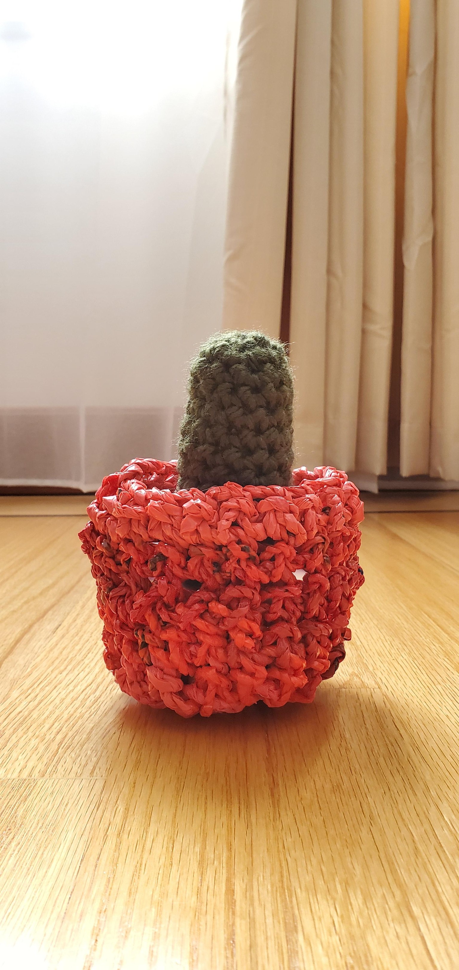 Twine plastic bag planter - image 1 - student project