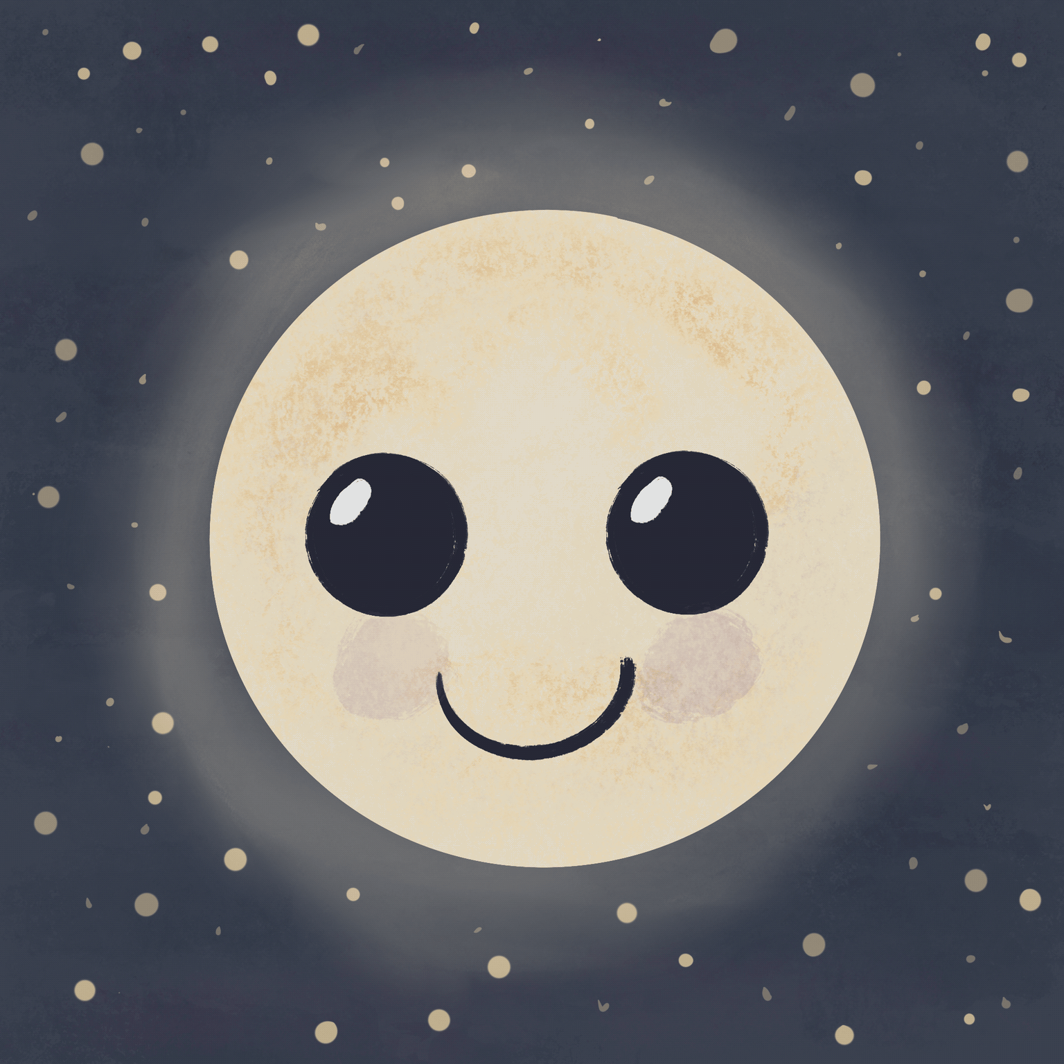 Blinking moon - image 1 - student project