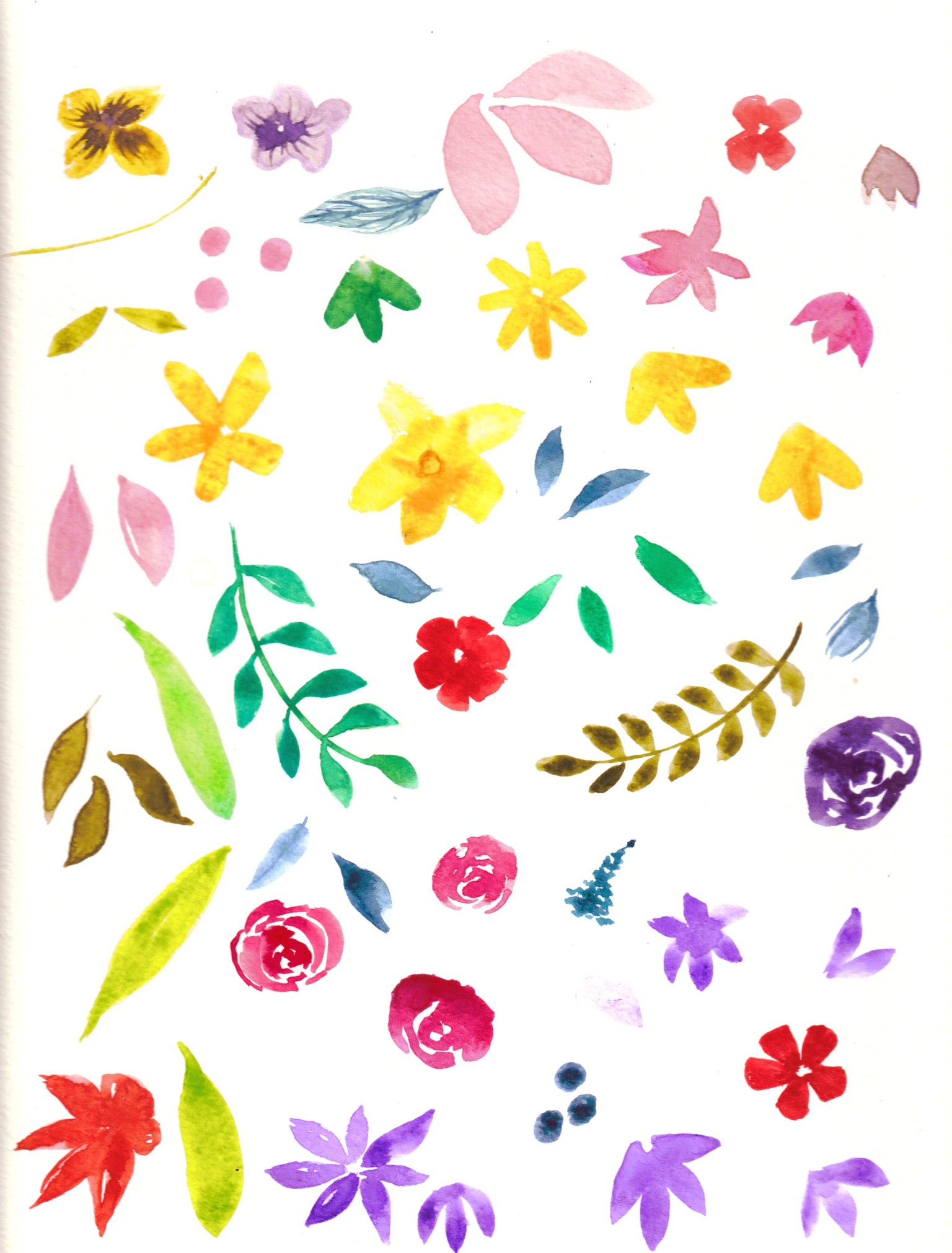 Using watercolor painting to create a pattern with Adobe Ca - image 1 - student project