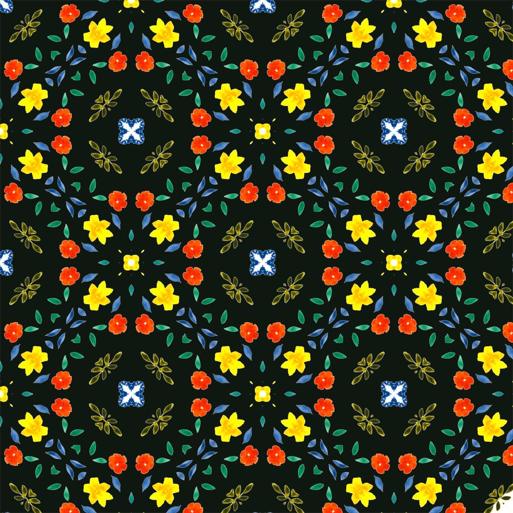 Using watercolor painting to create a pattern with Adobe Ca - image 4 - student project