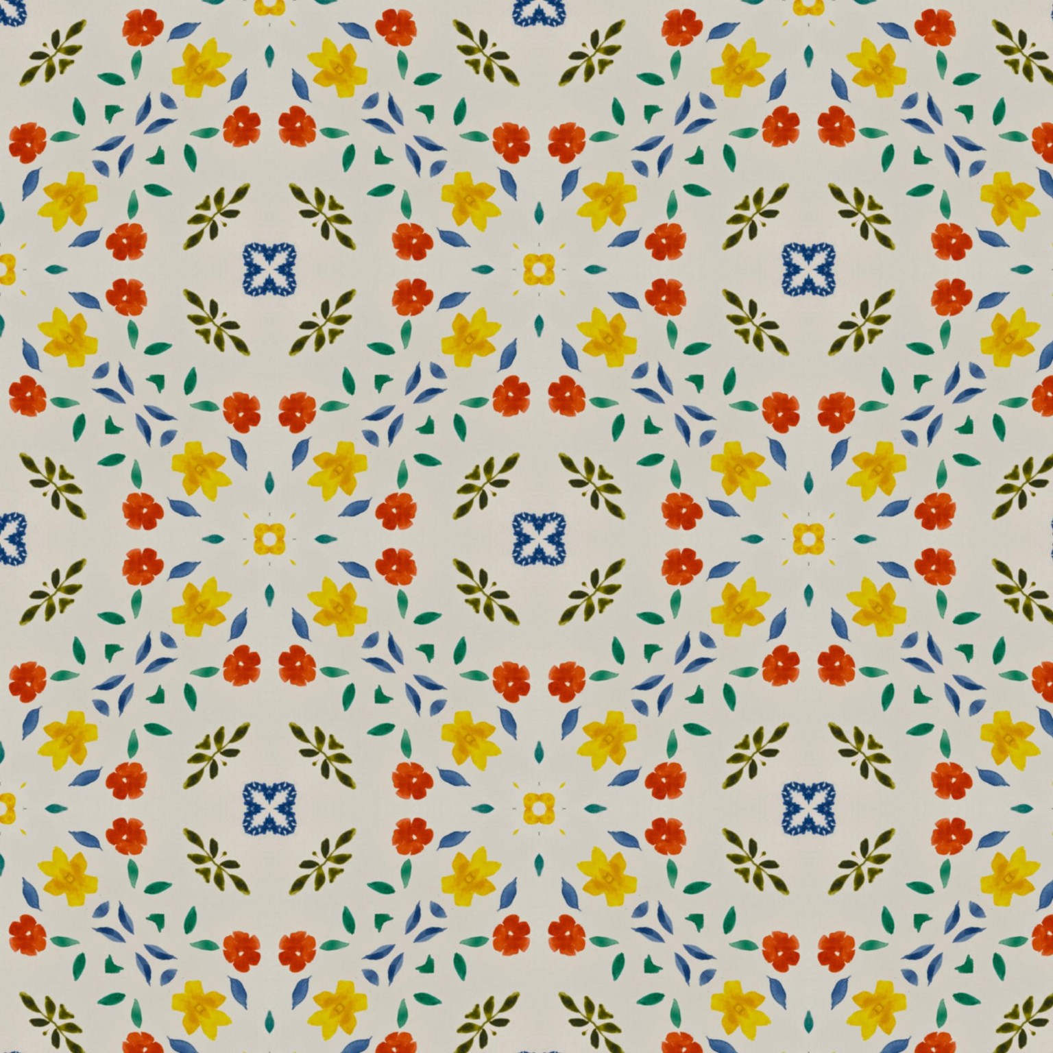 Using watercolor painting to create a pattern with Adobe Ca - image 3 - student project