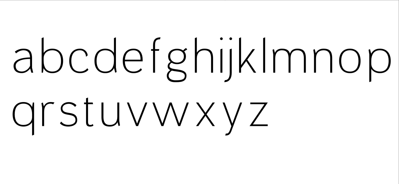 Ultra Light typeface - image 7 - student project
