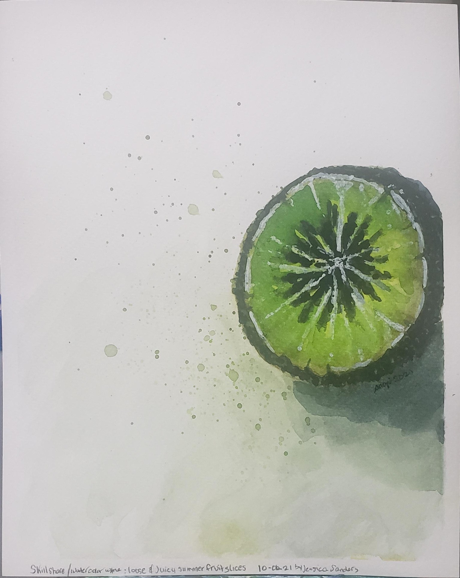 Watercolor w/ Me - Loose & Juicy Fruit Slices - image 2 - student project
