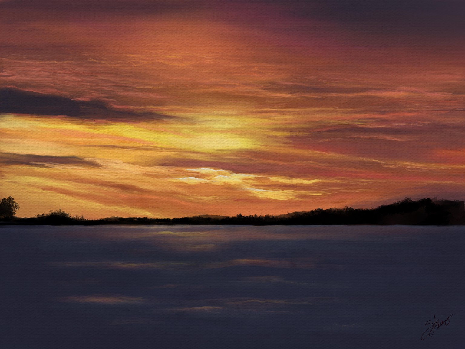 Sunset Lake - image 1 - student project