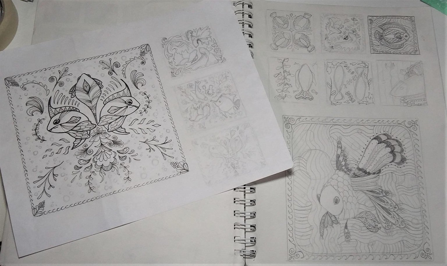 Folk Art Fish - image 4 - student project